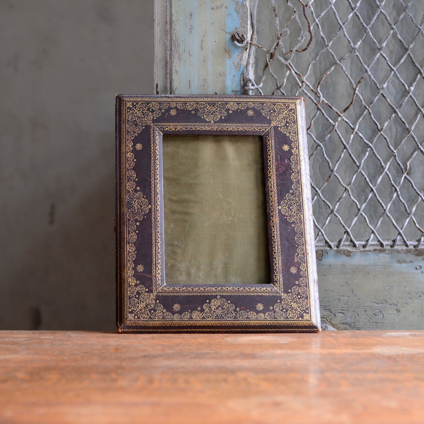 A. Casciani Roma Tooled Leather Photo Frame