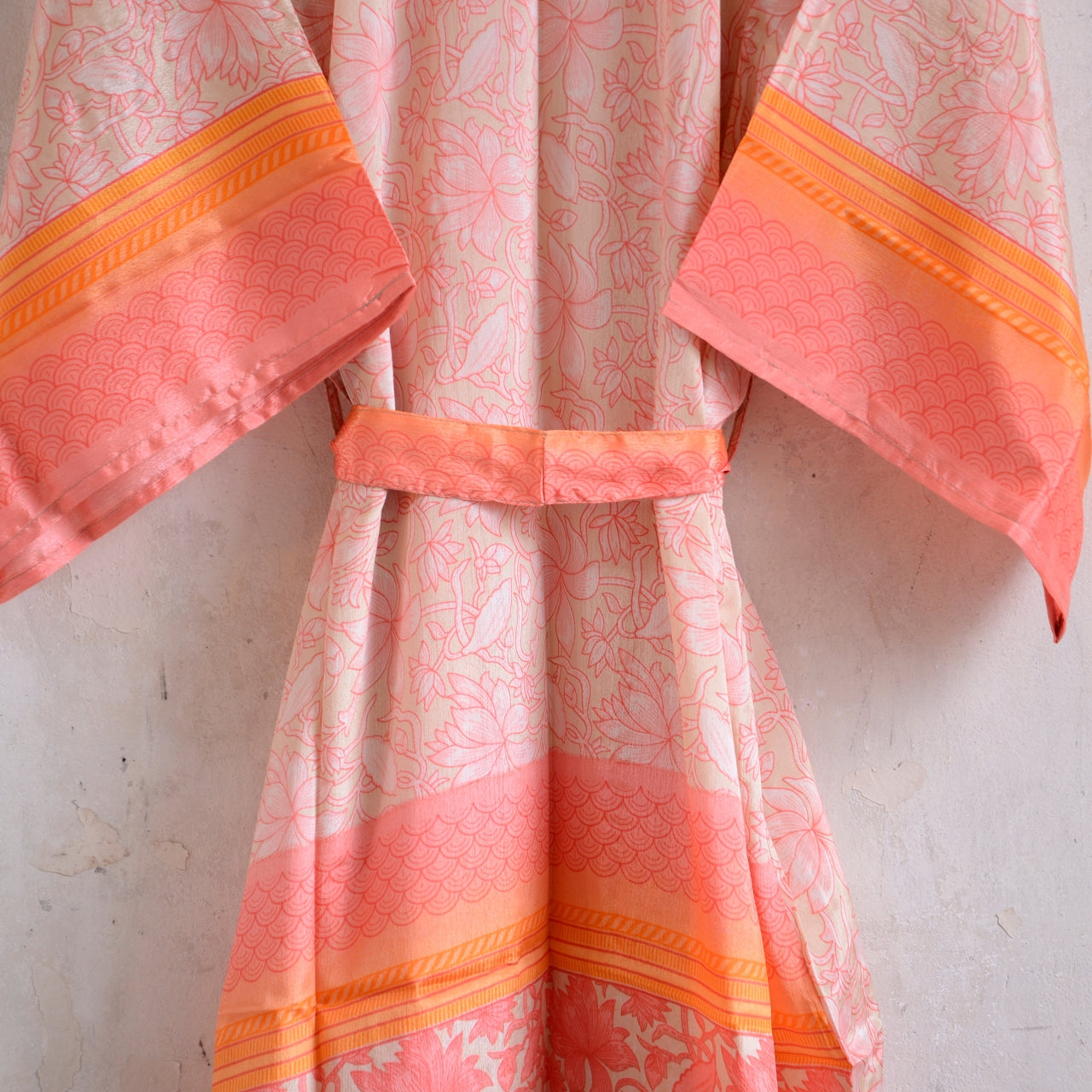 Long Vintage Silk Kimono