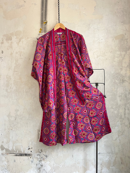 Vintage Silk Trousers & Shirt Co-ordinated Set