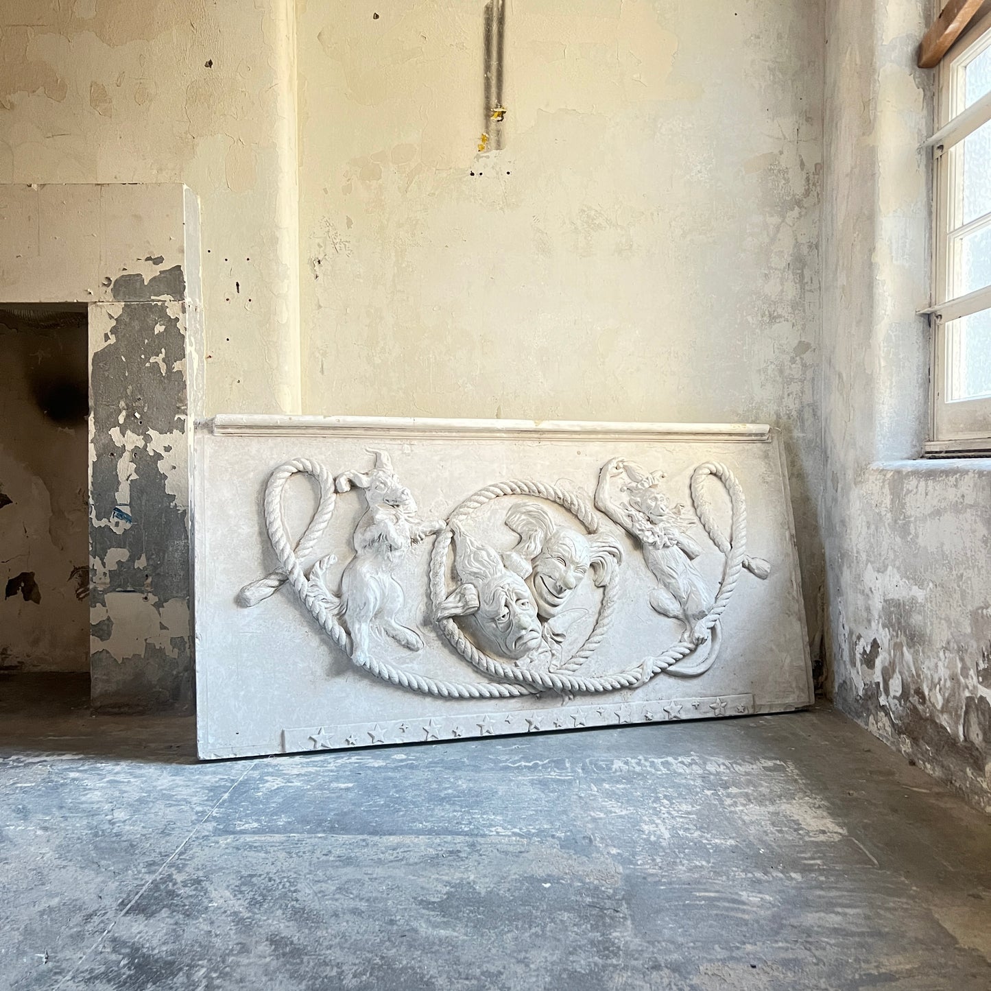 Large Plaster “Comedy & Tragedy” Theatre Panels