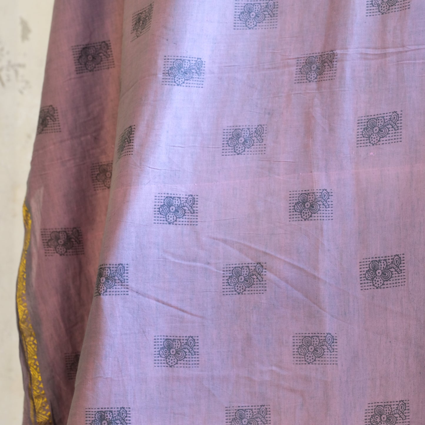 Vintage Cotton Saree Fabric - No 5
