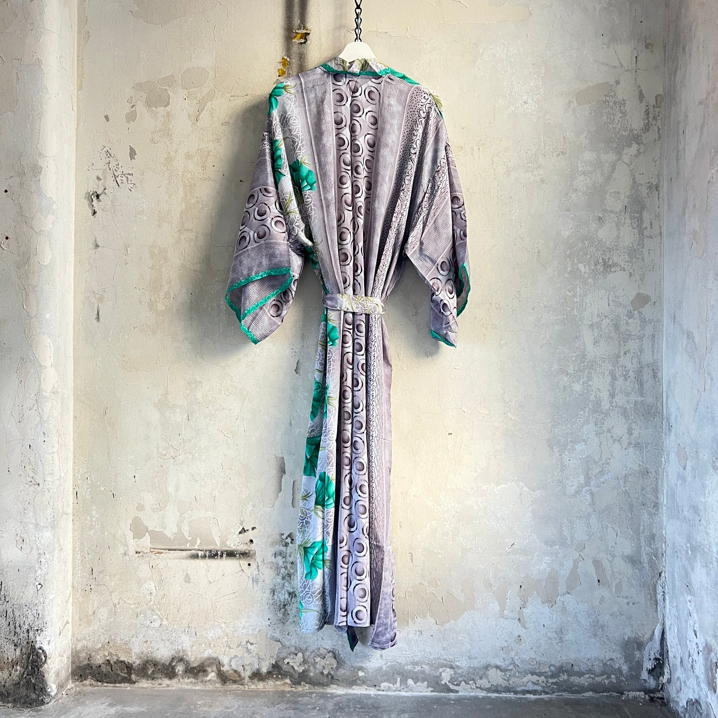 Long Vintage Silk Kimono