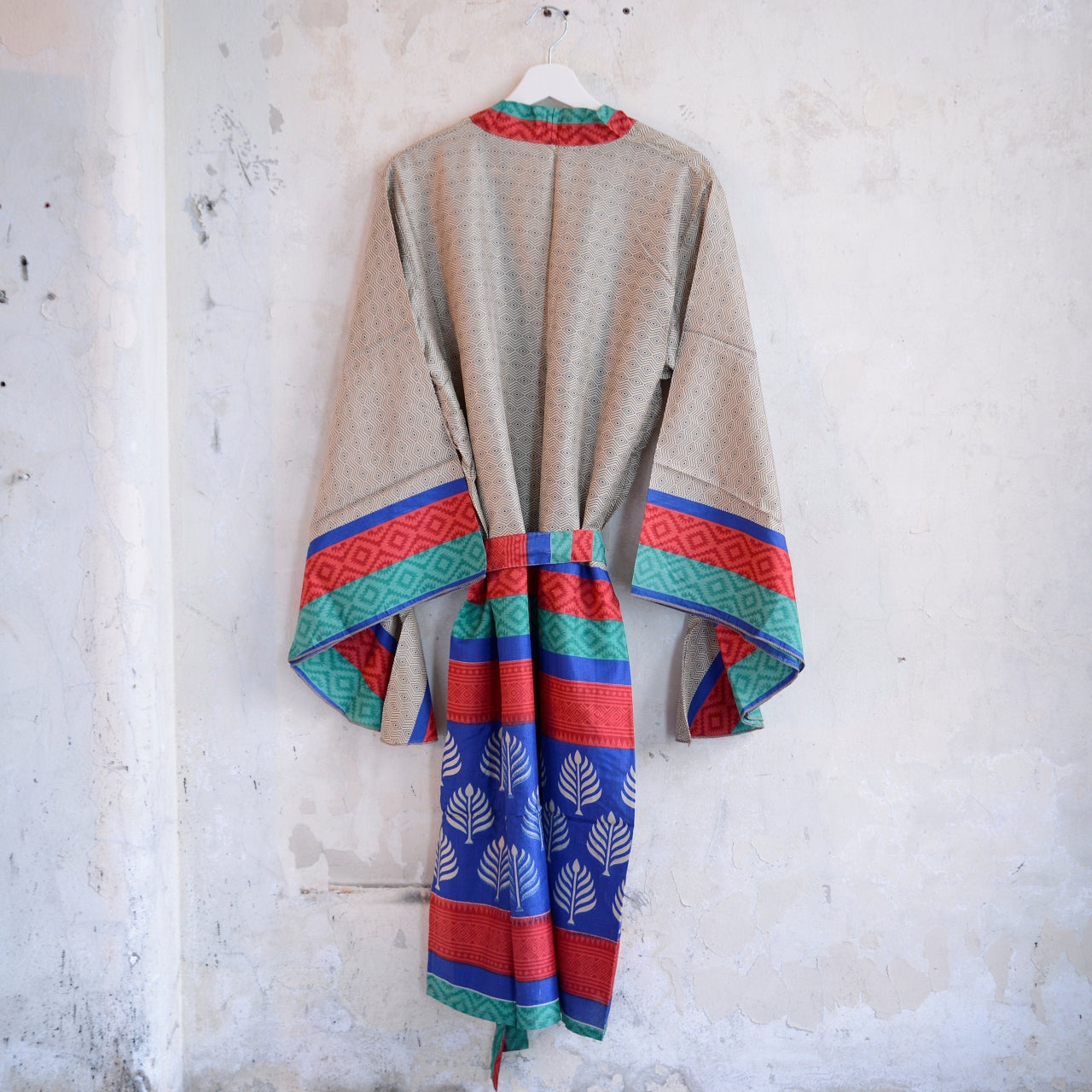 Vintage Silk Batwing Kimono - F