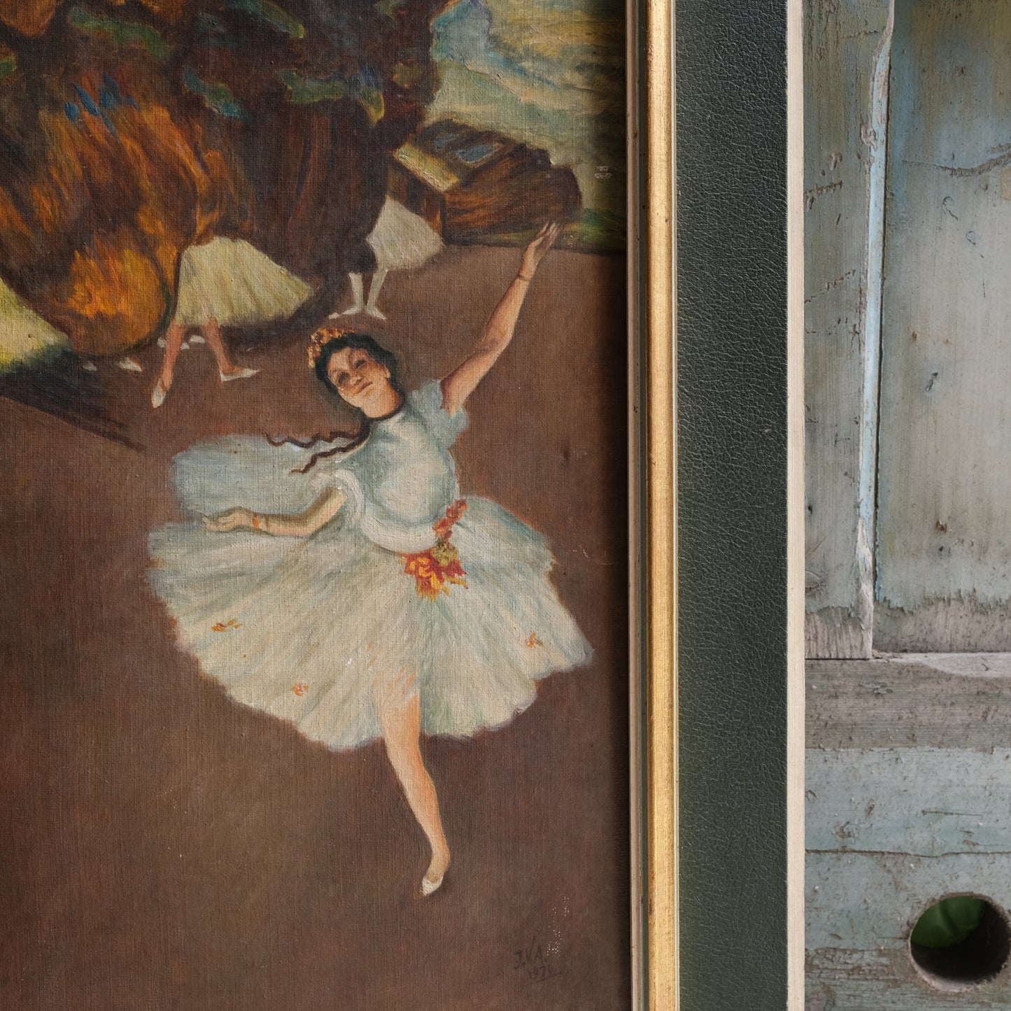 Ballet Dancer Painting on canvas - Edgar Degas influenced