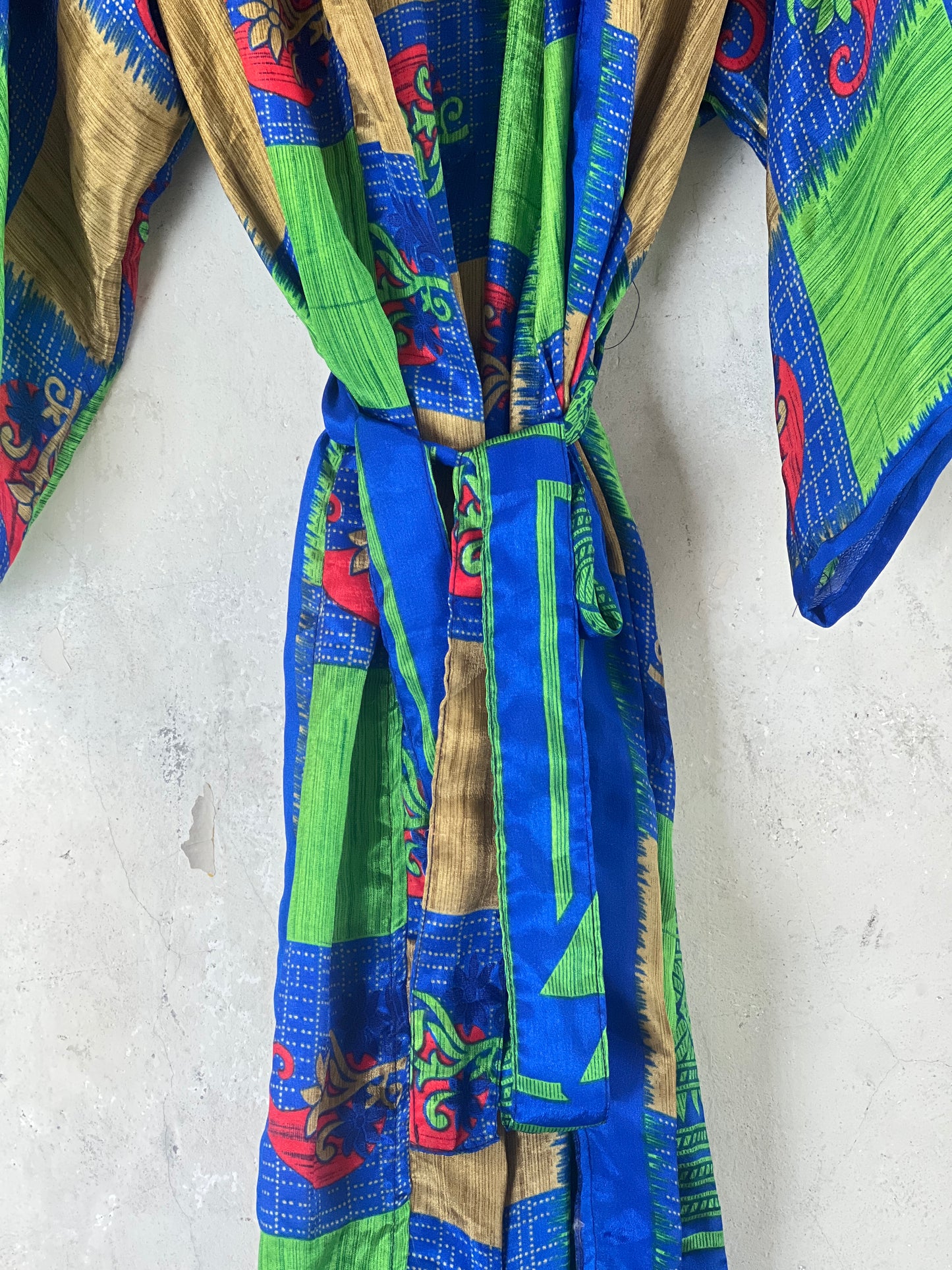 Long Vintage Silk Kimono