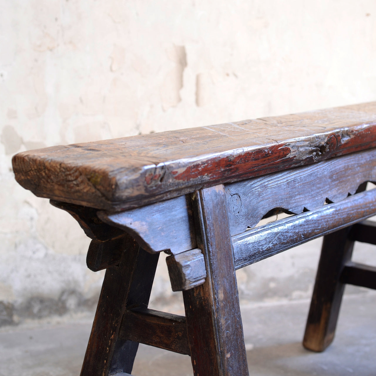 19thC Chinese Spring Bench