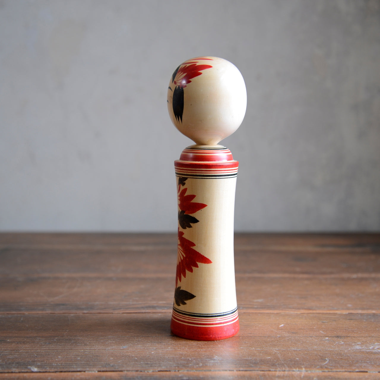 Set of 3 Traditional Japanese Folk Art Kokeshi Dolls