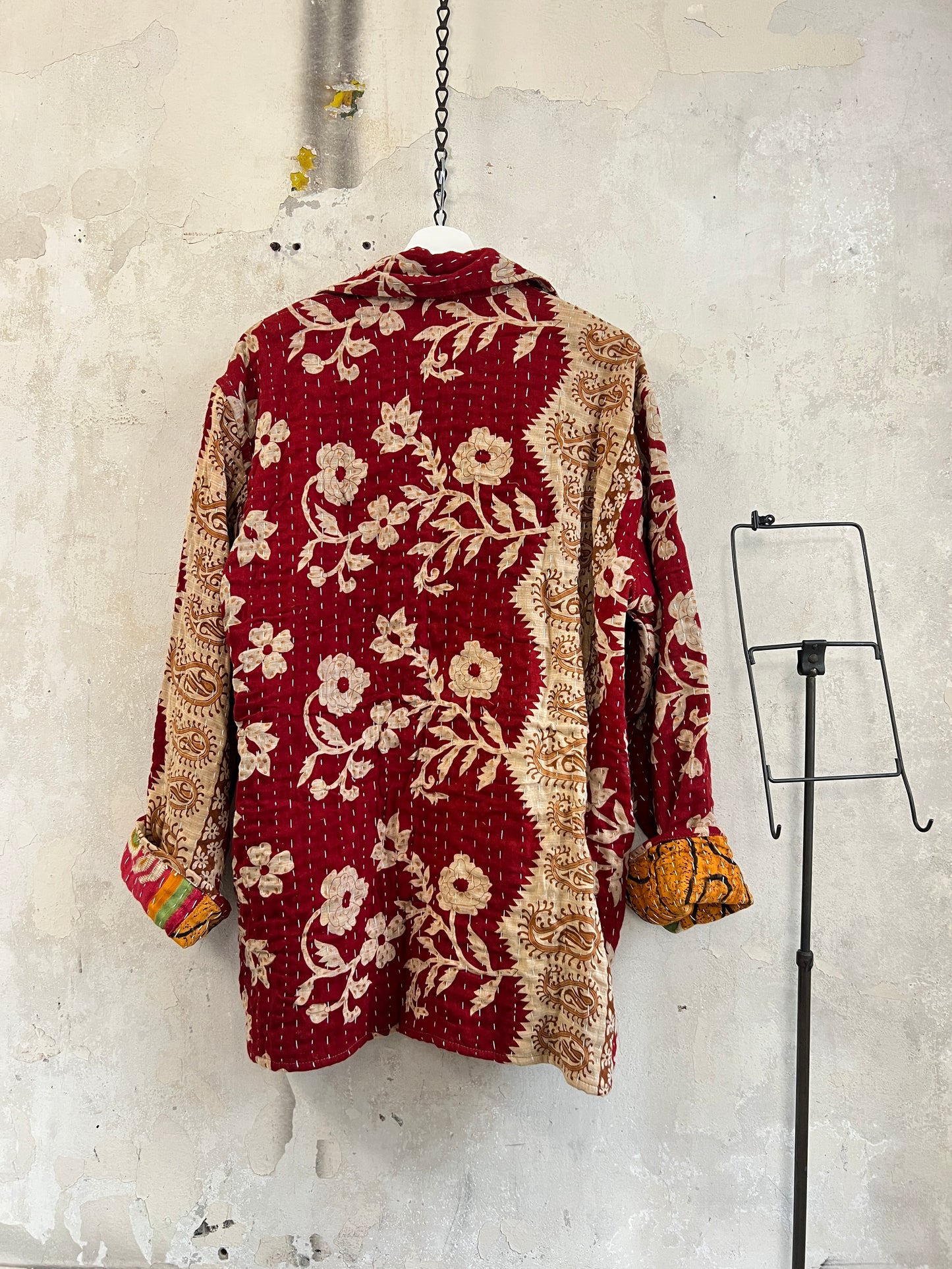 Vintage Cotton Kantha Reversible Jacket ~ No 16