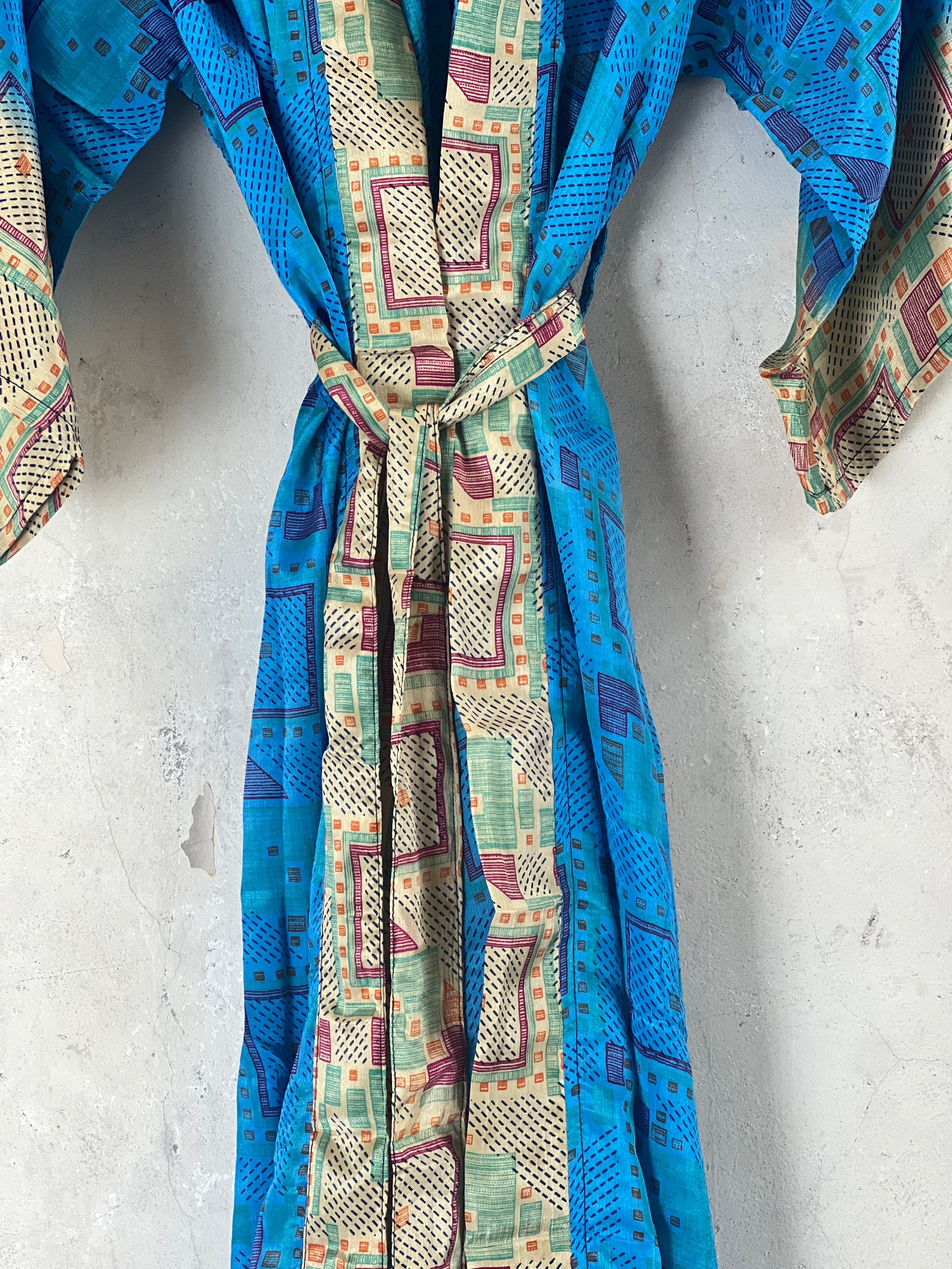Long Vintage Silk Kimono