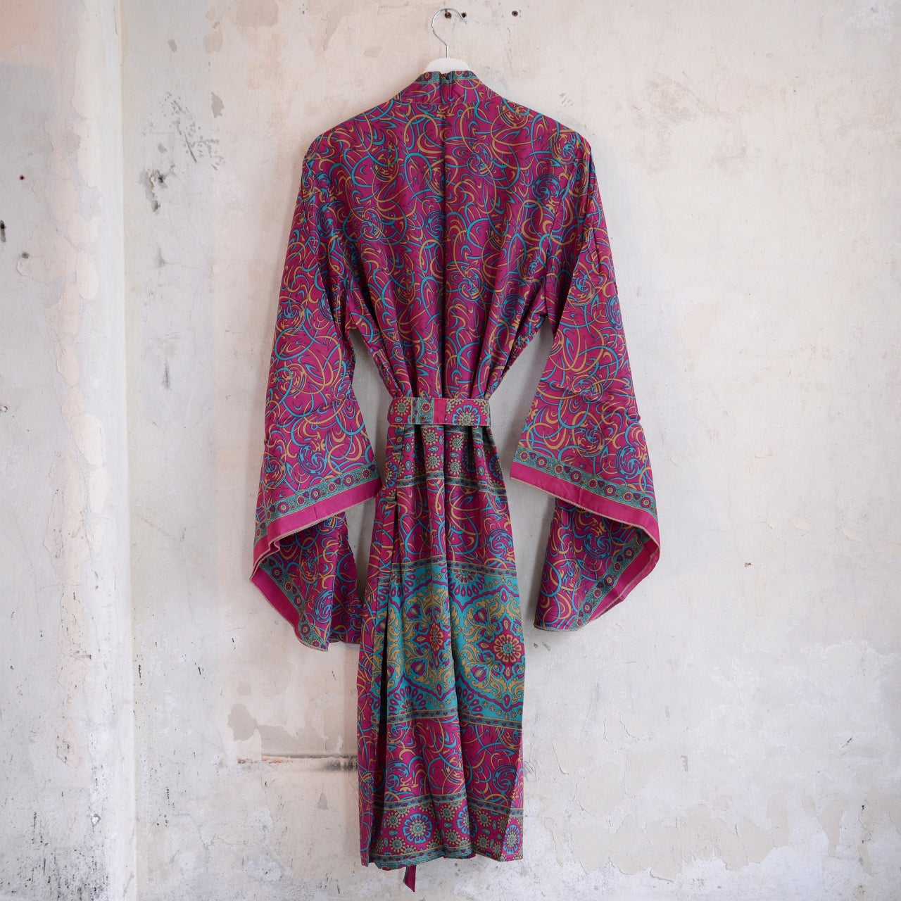 Vintage Silk Batwing Kimono - SS