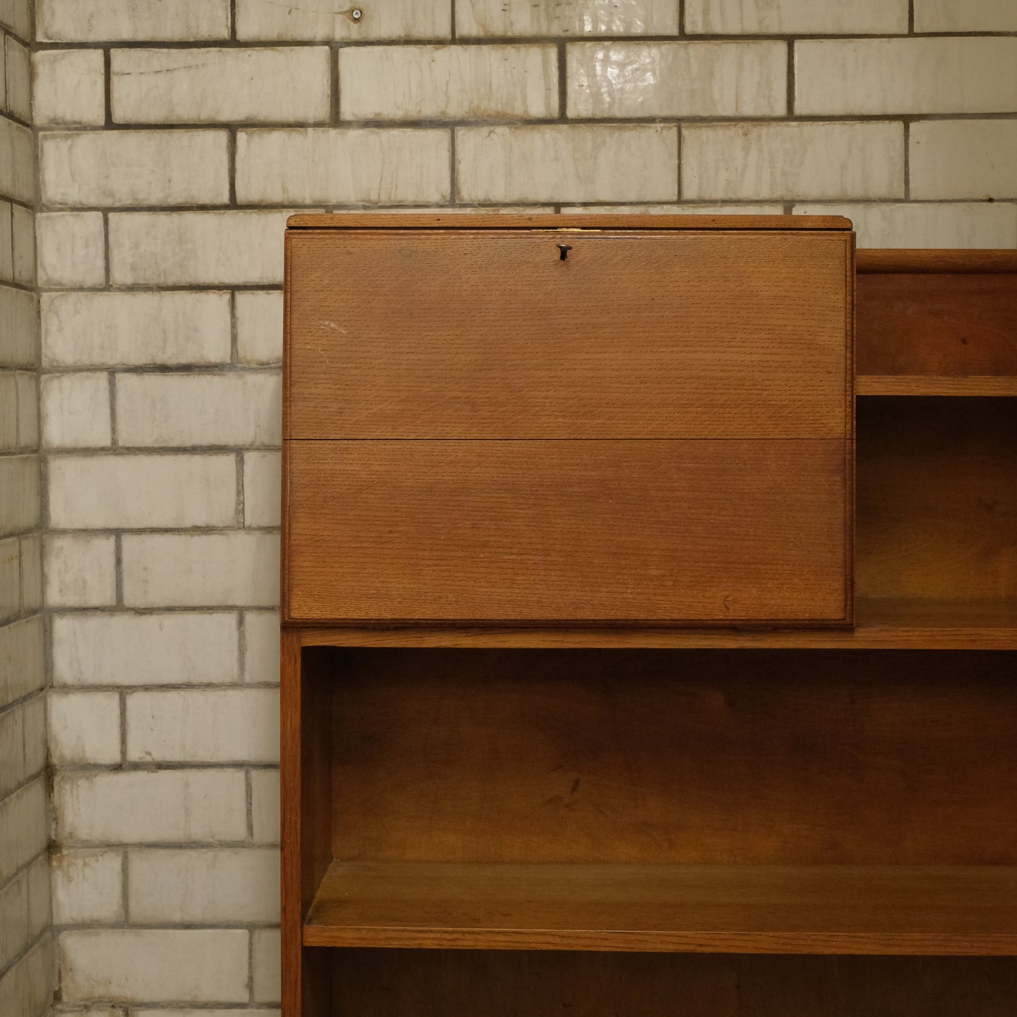 Oak Bureau Bookshelves