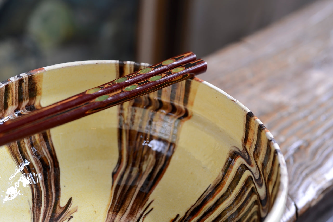 Three Hungarian Folk Art Slipware Bowls