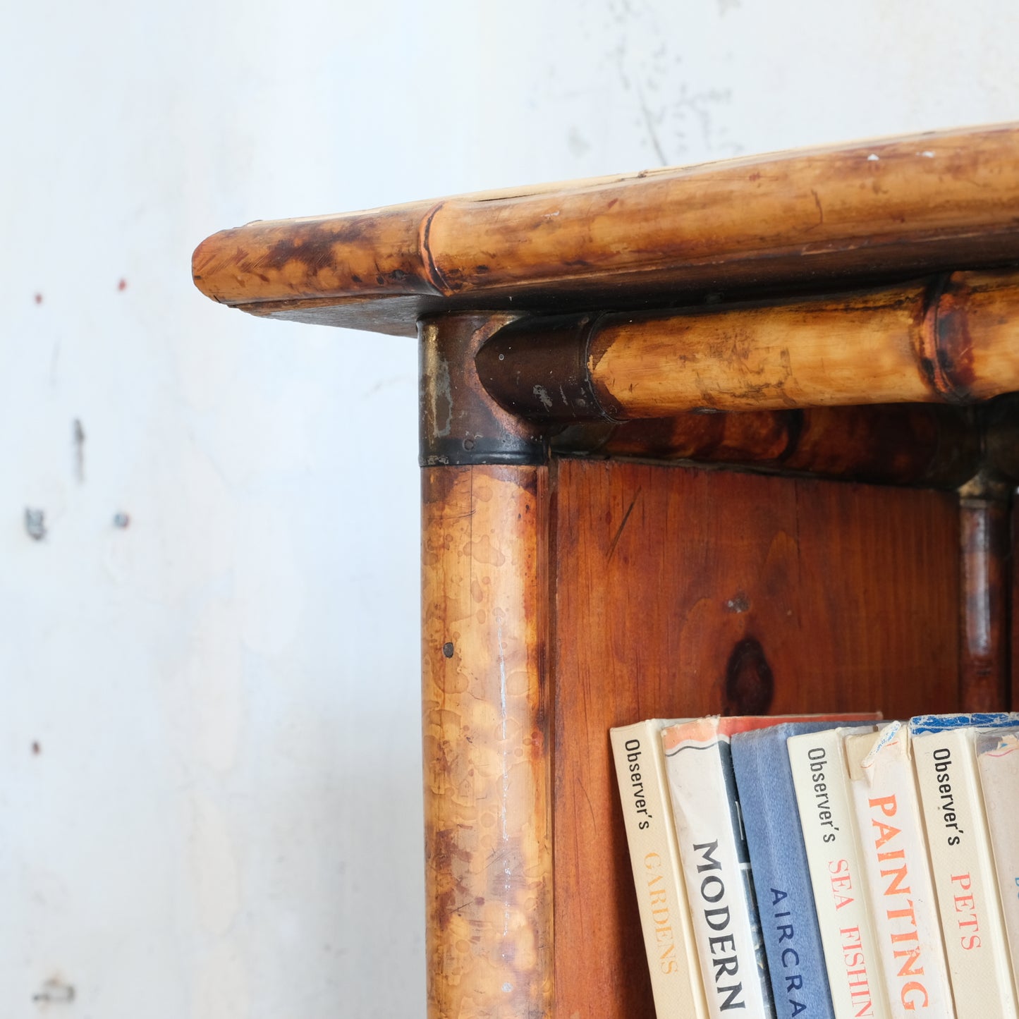 19thC Tortoiseshell Bamboo & Seagrass Bookshelves