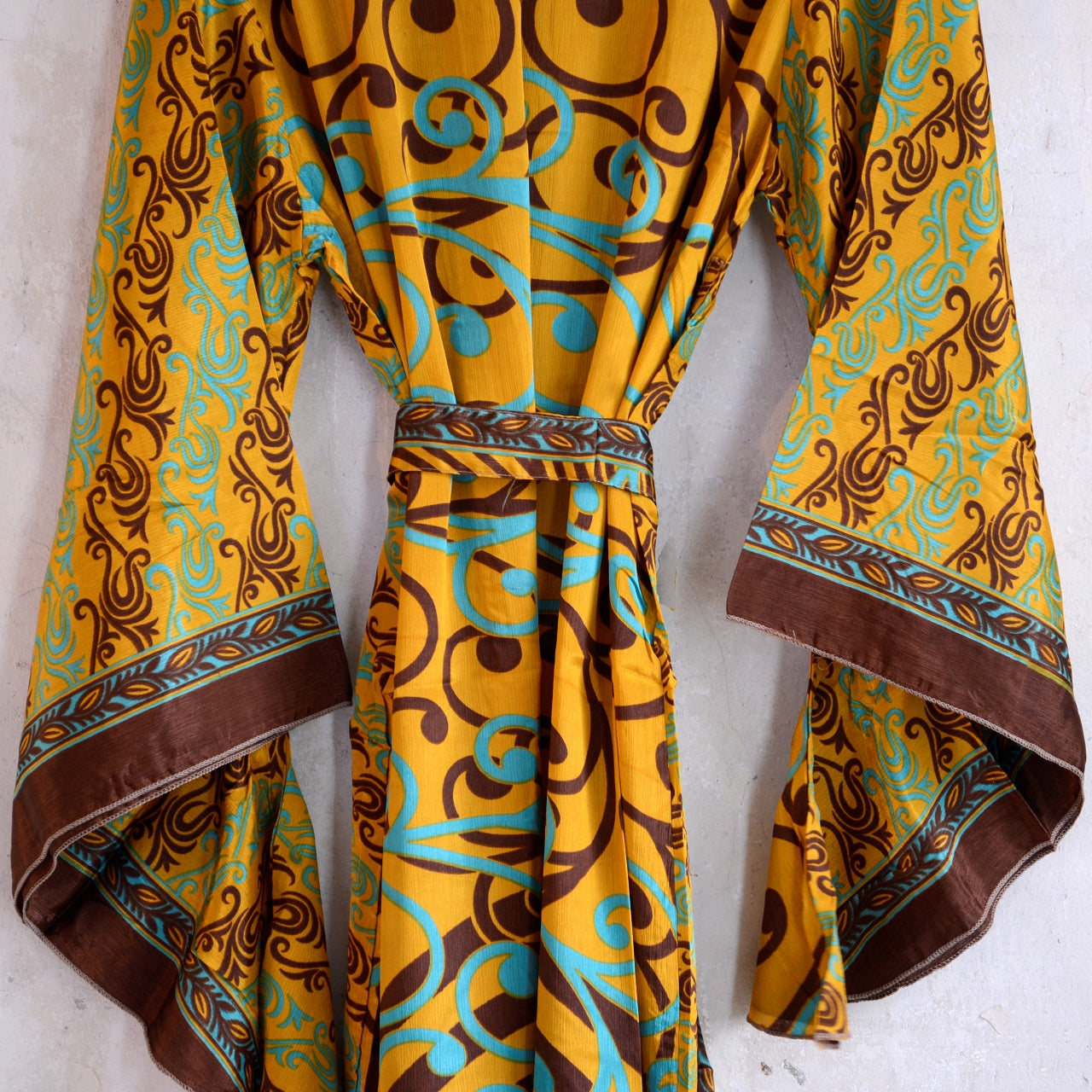 Vintage Silk Batwing Kimono - EE