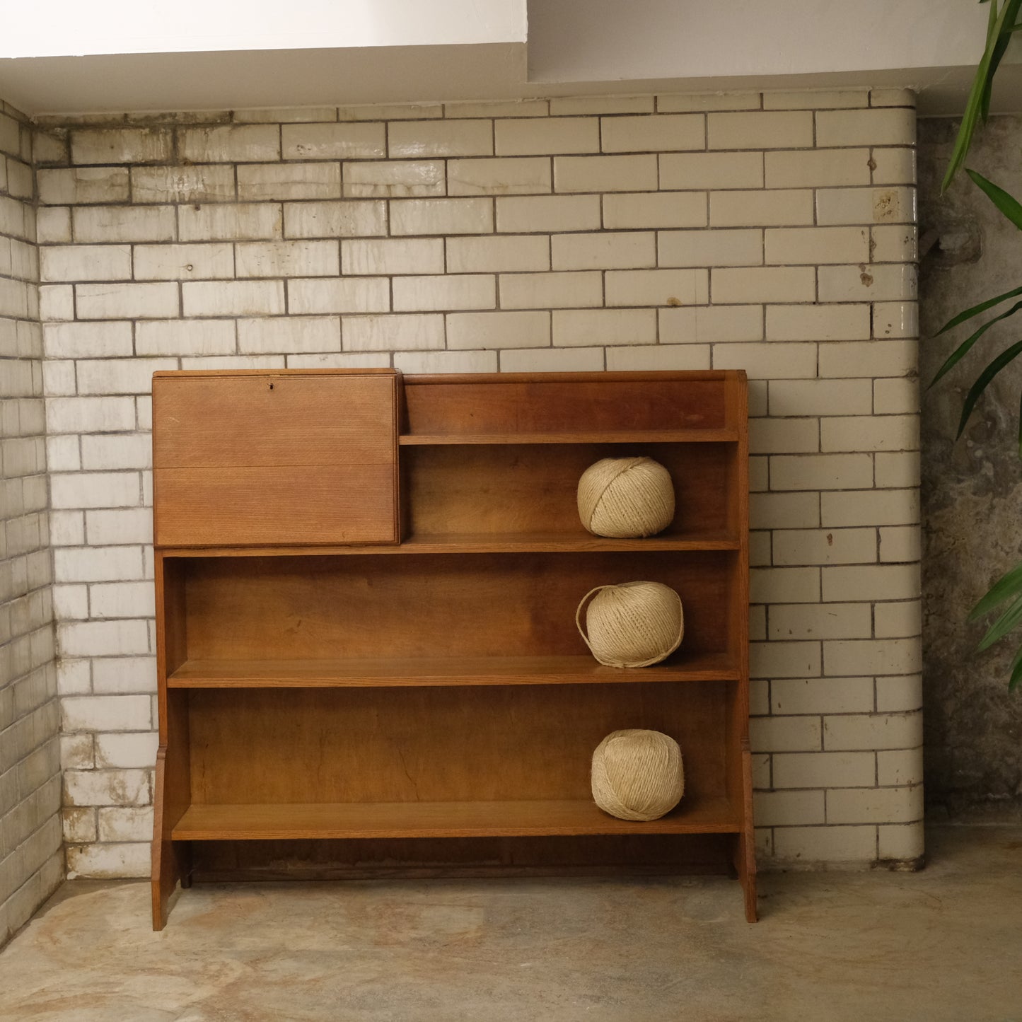 Oak Bureau Bookshelves