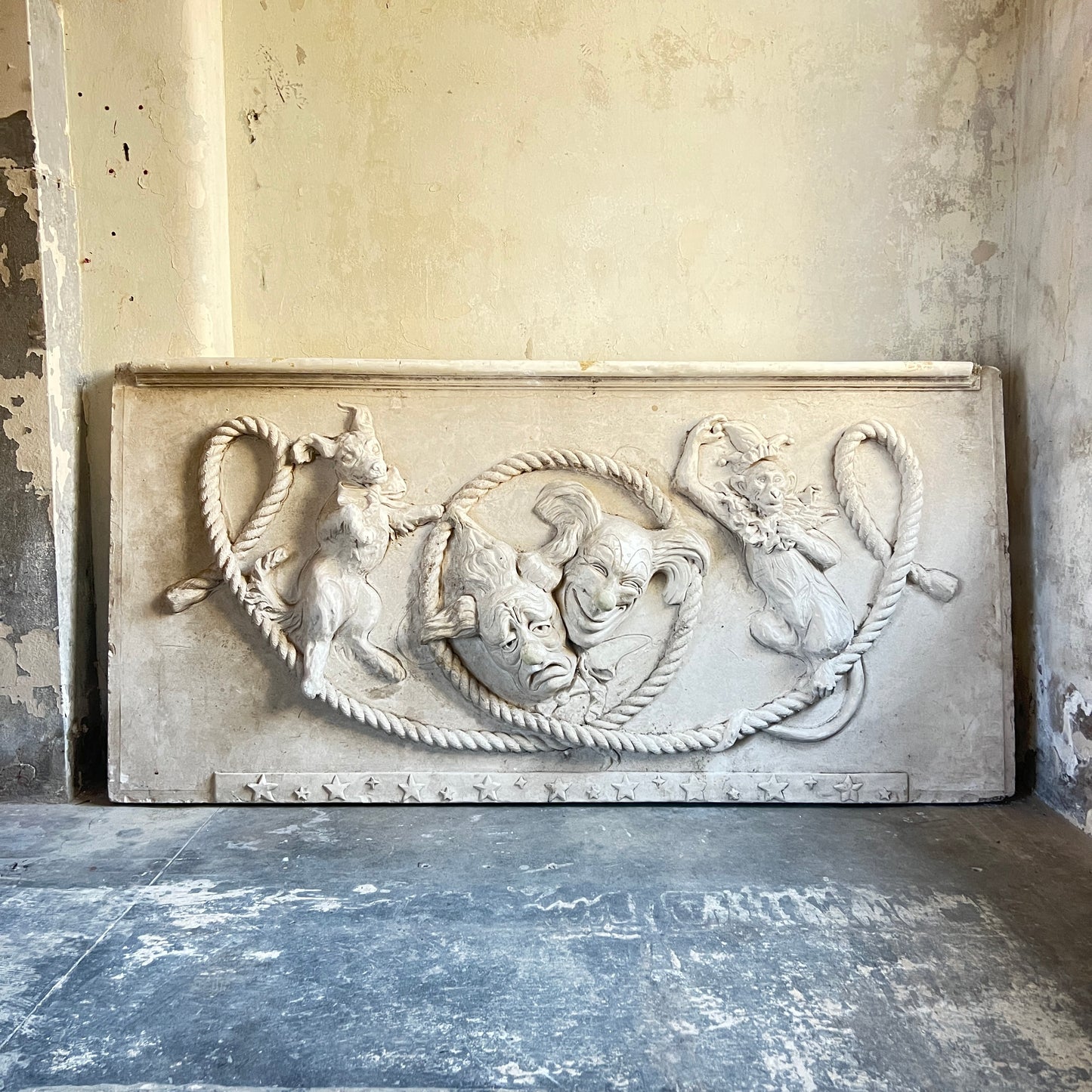 Large Plaster “Comedy & Tragedy” Theatre Panels