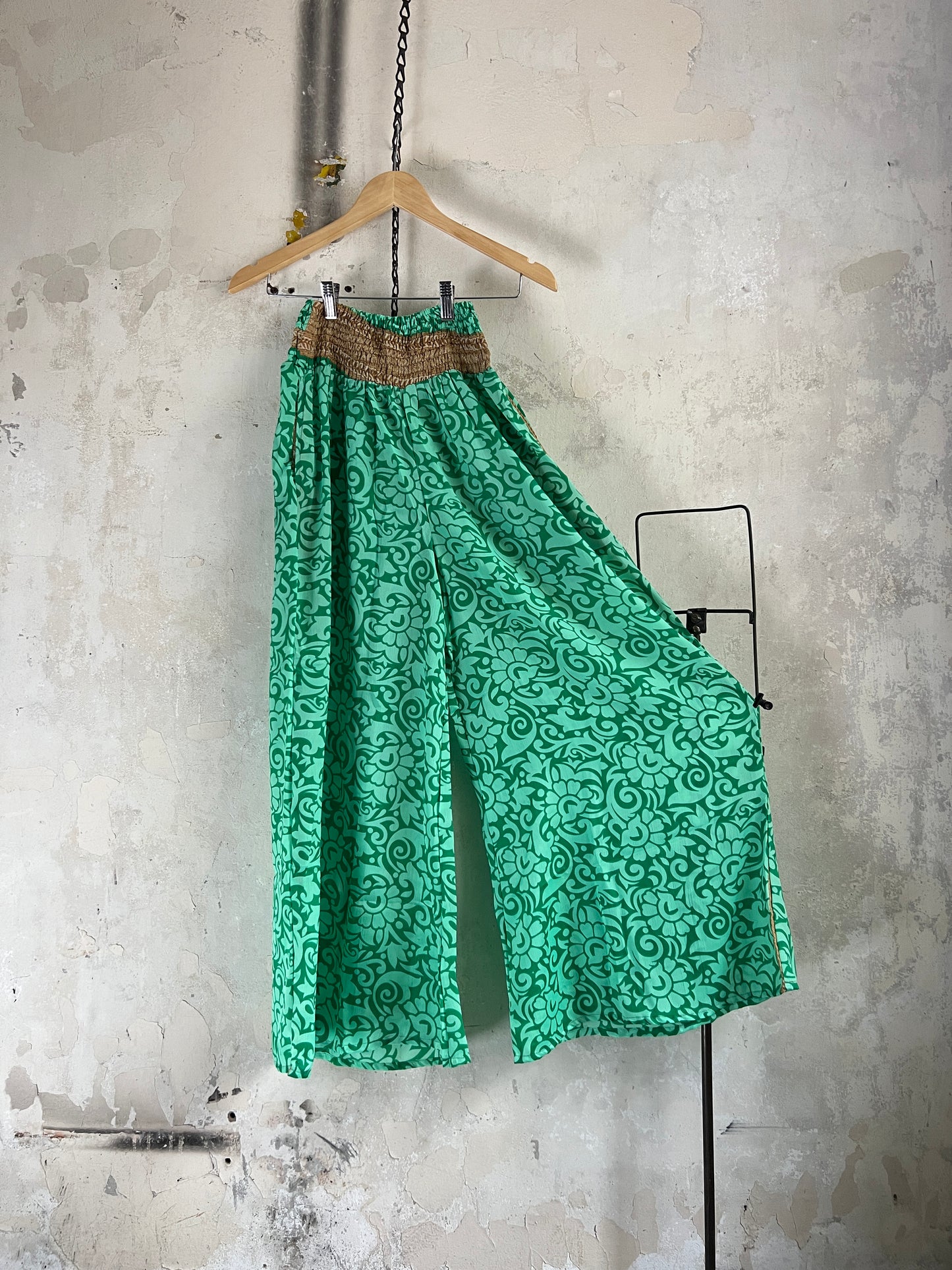 Vintage Silk Trousers & Shirt Co-ordinated Set