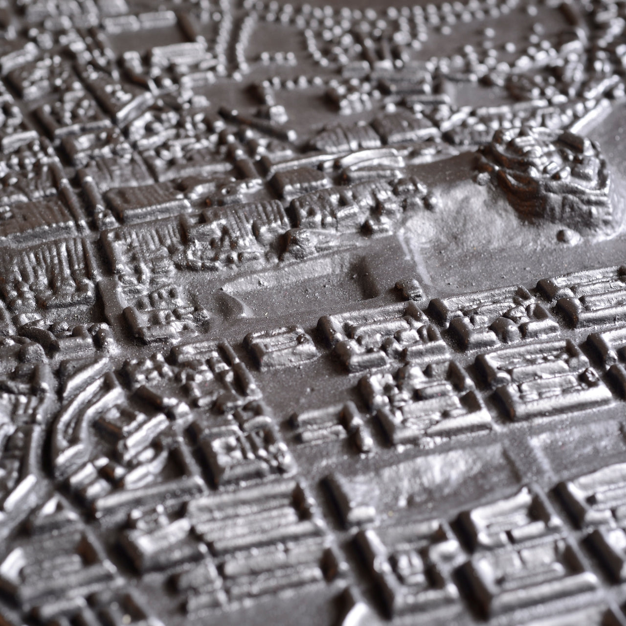 Cast Iron Relief Map Plan of 1830’s Edinburgh