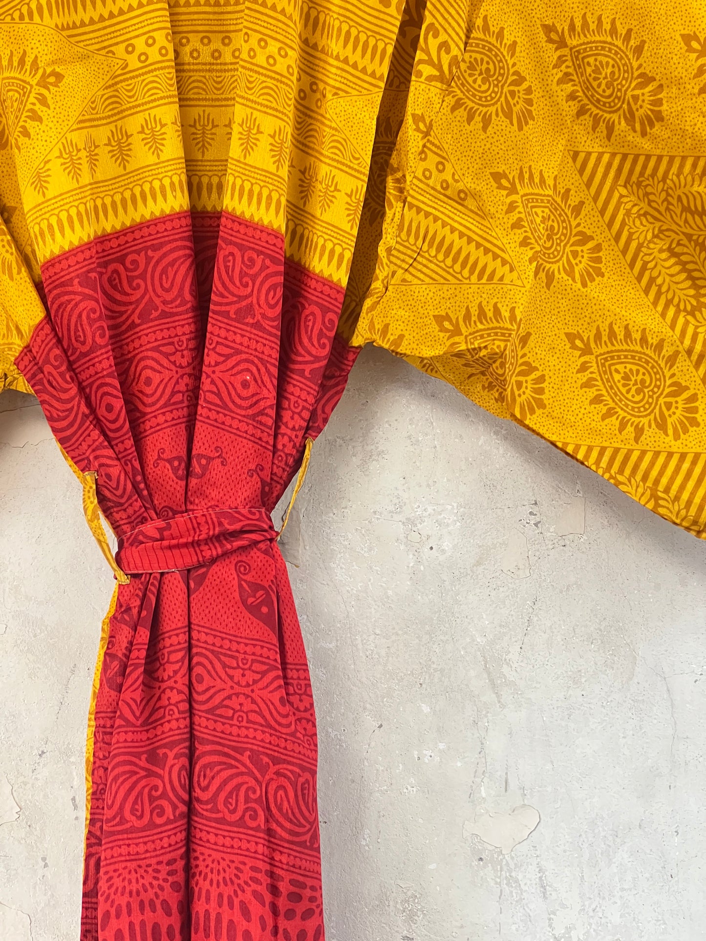 Short Vintage Silk Kimono