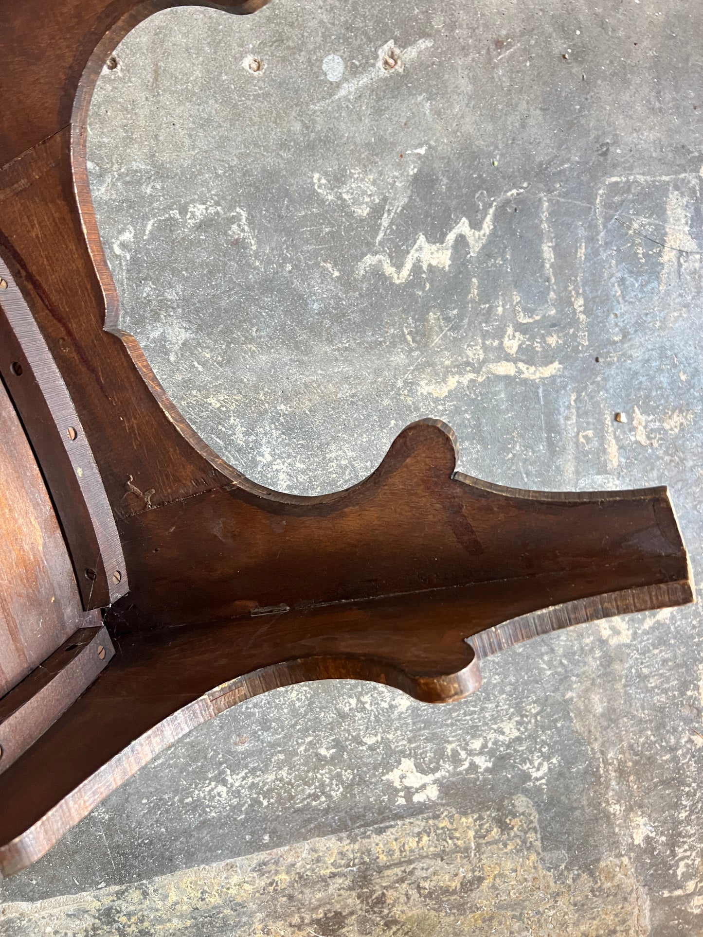1920’s Ink & Pokerwork Bentwood Stool