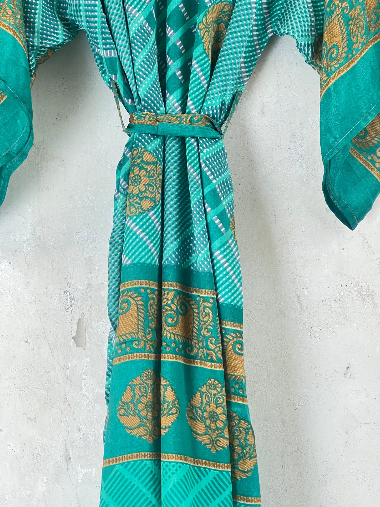 Long Vintage Silk Kimono