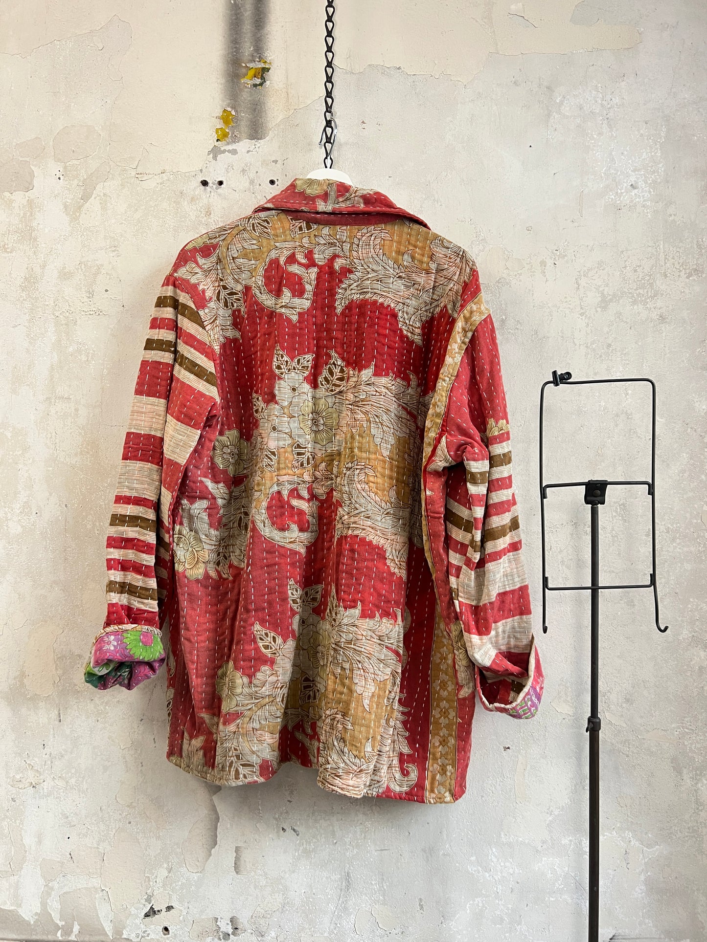 Vintage Cotton Kantha Reversible Jacket ~ No 10