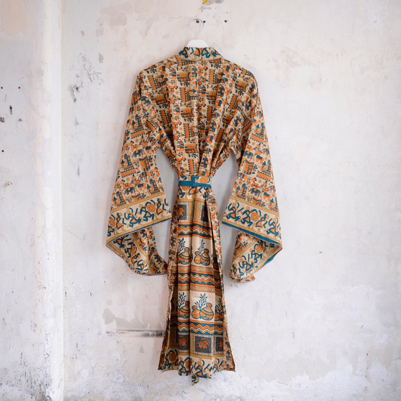 Vintage Silk Batwing Kimono - CC