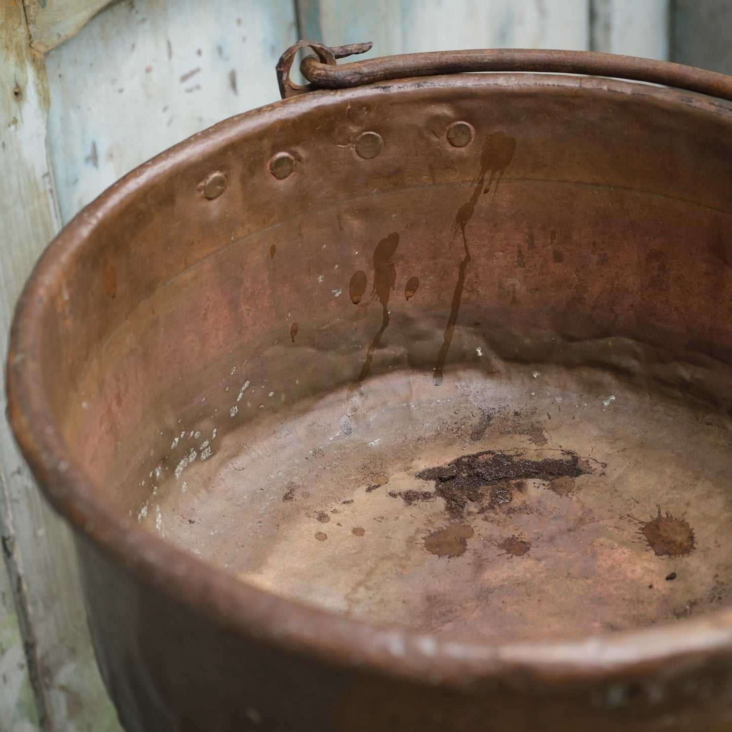 French Copper Pot / Planter with handle