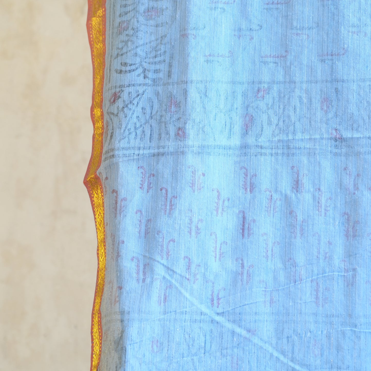 Vintage Cotton Saree Fabric - No 11