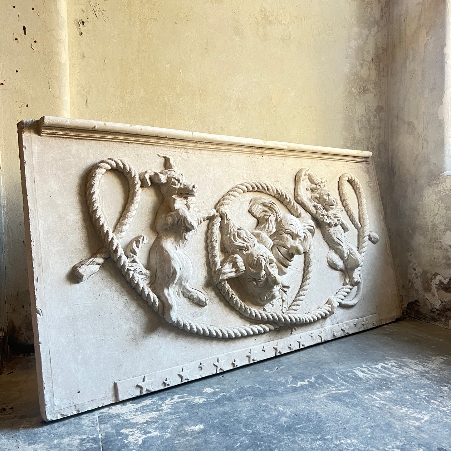 Large Plaster “Comedy & Tragedy” Theatre Panels