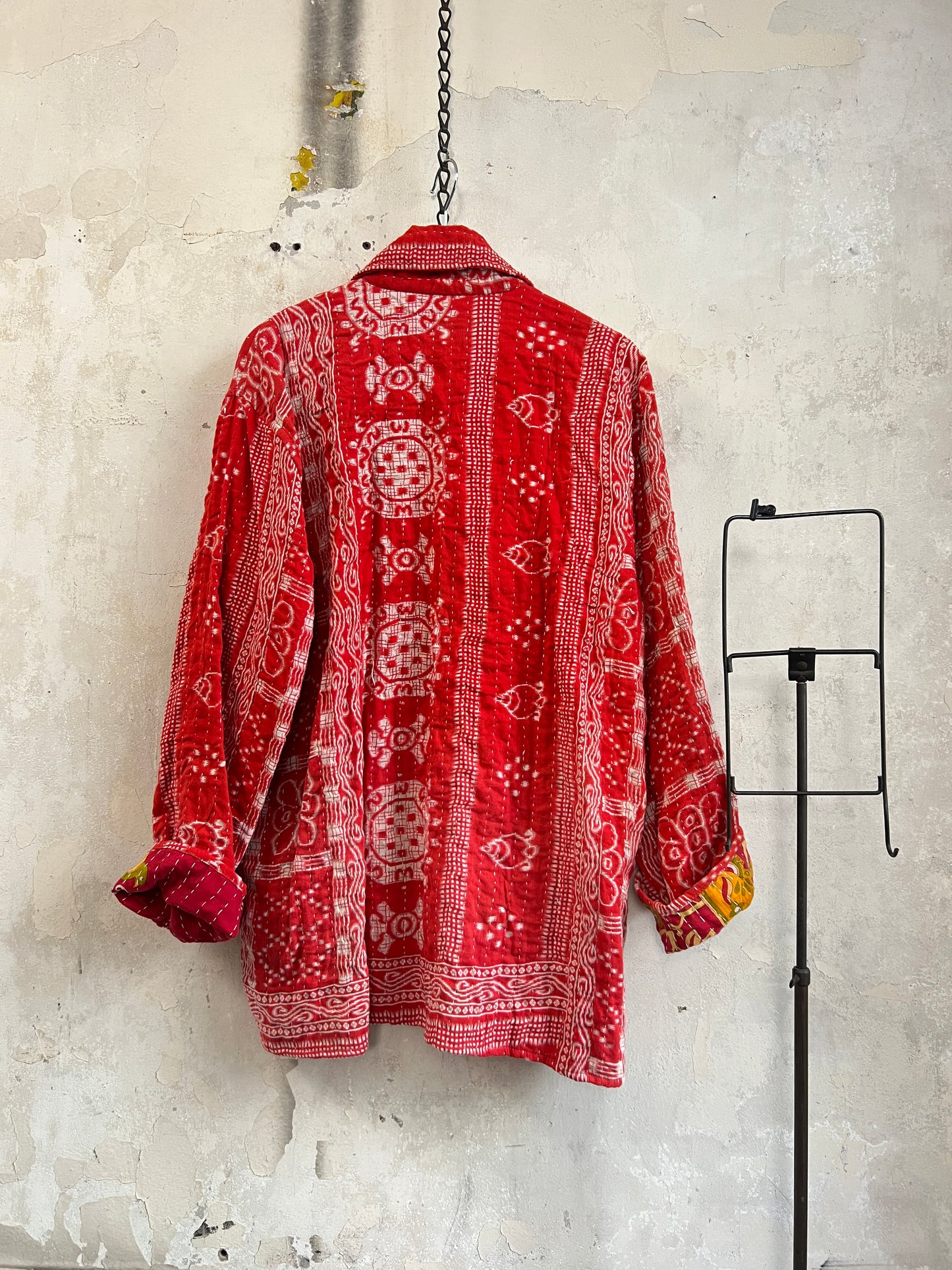 Vintage Cotton Kantha Reversible Jacket ~ No 5