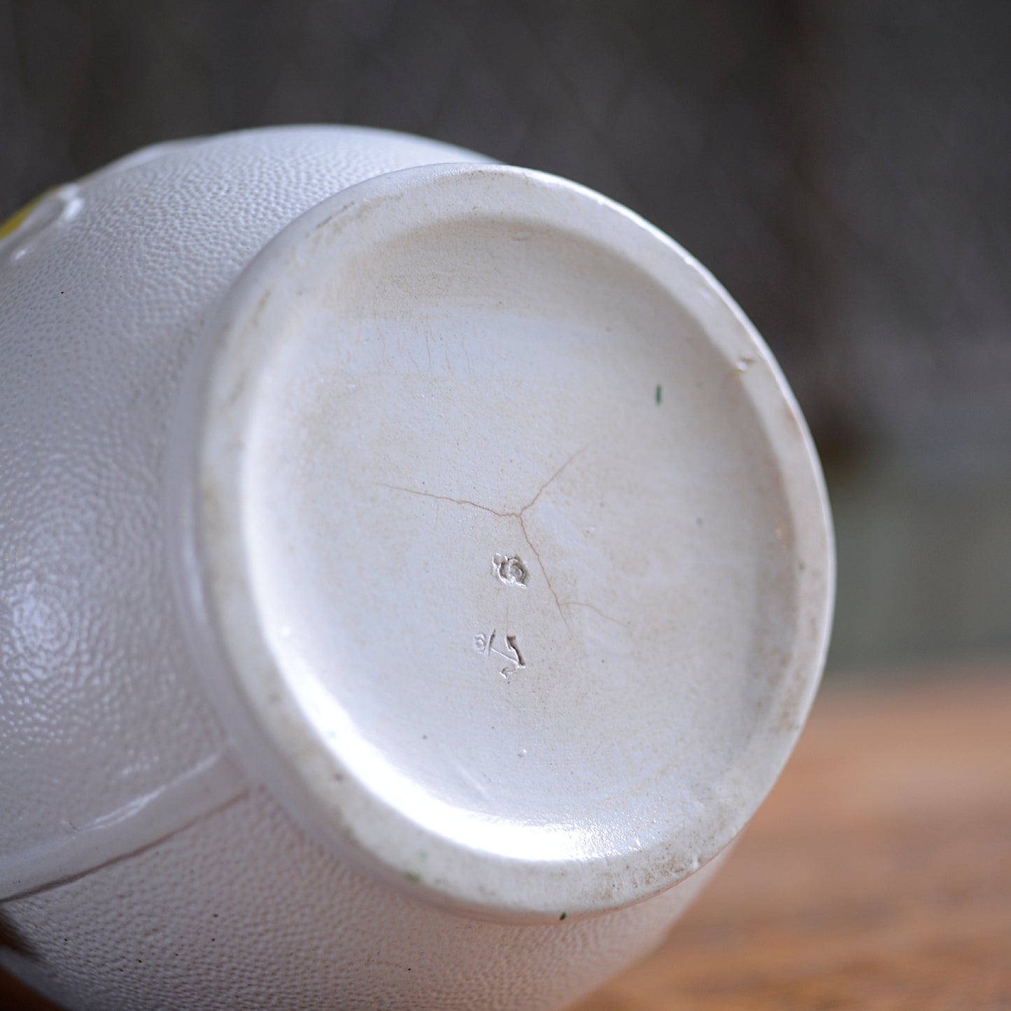 Parian ware Floral relief with hand coloured highlights