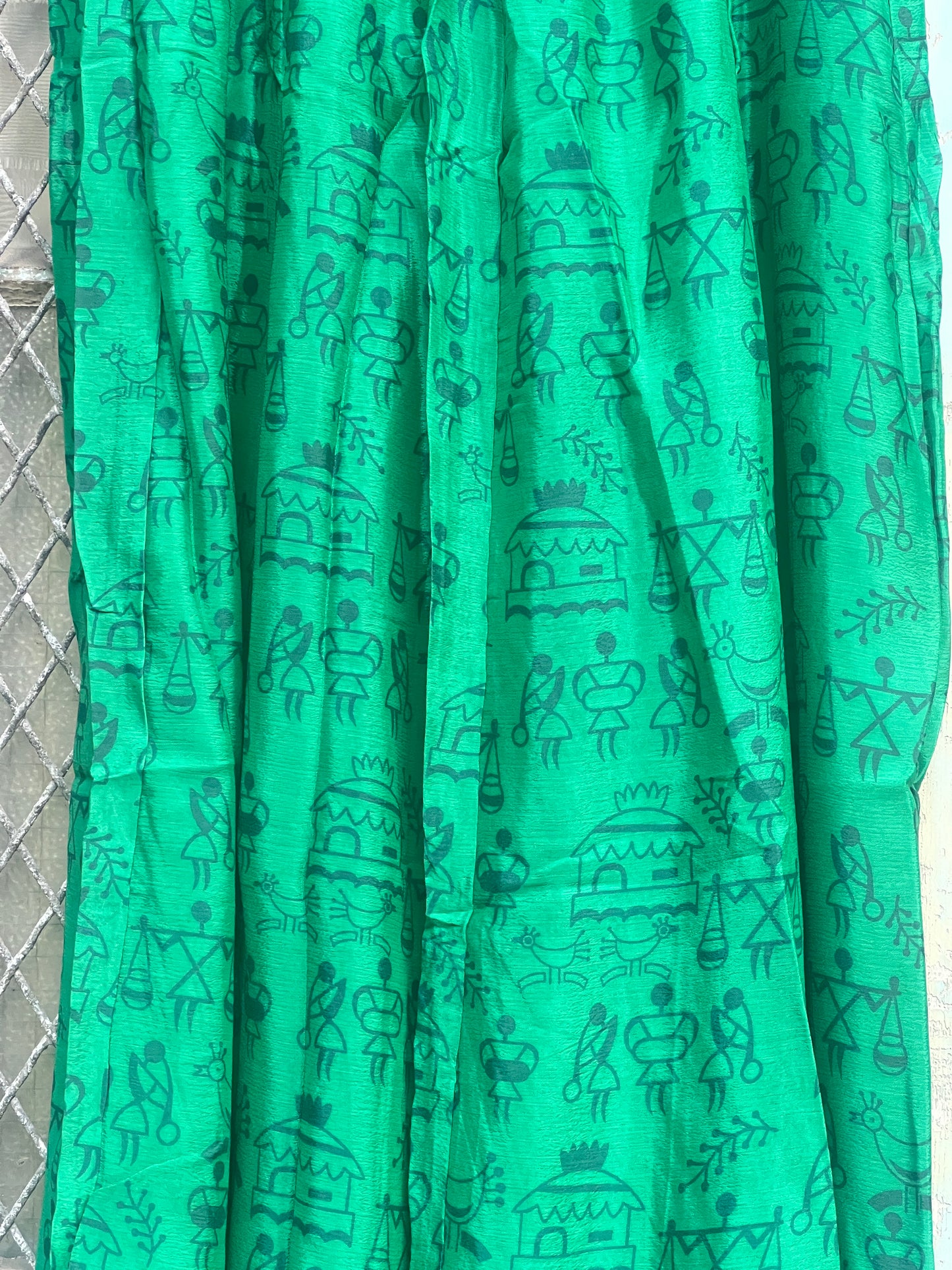 Vintage Silk Pleated Top Skirt - G