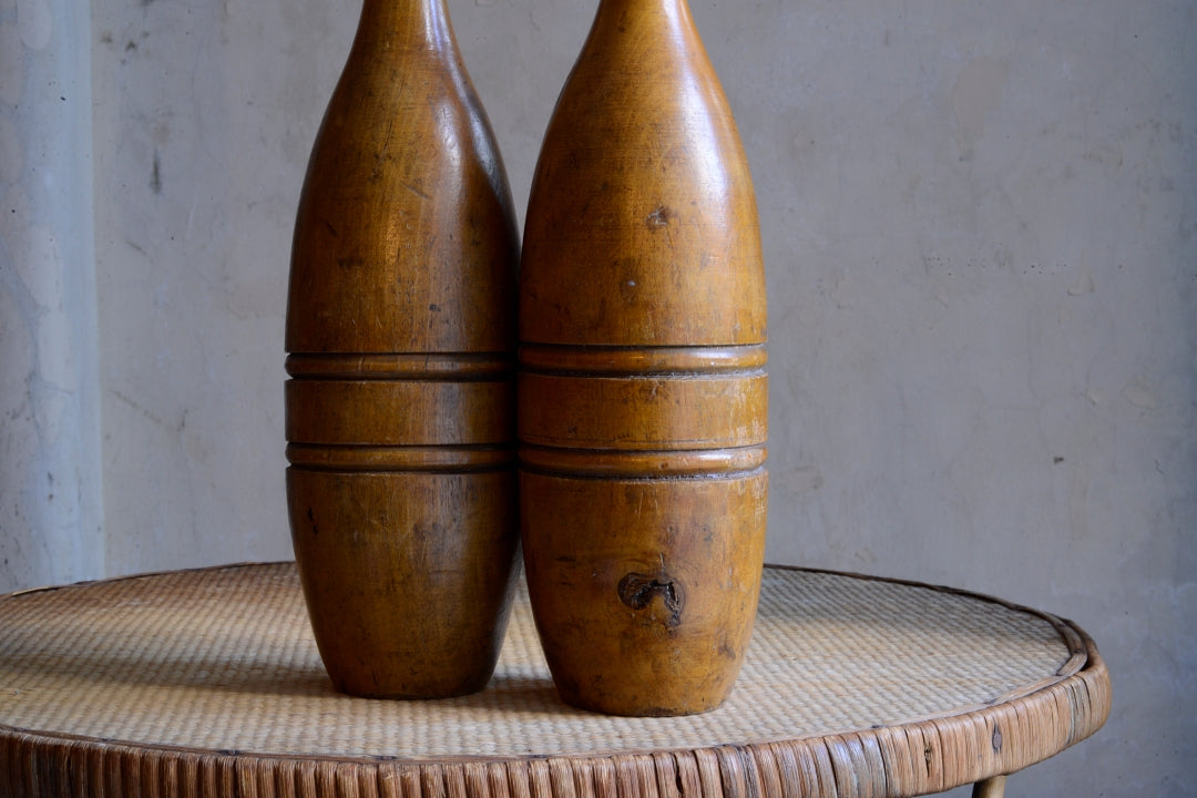 Pair of Antique Indian Clubs