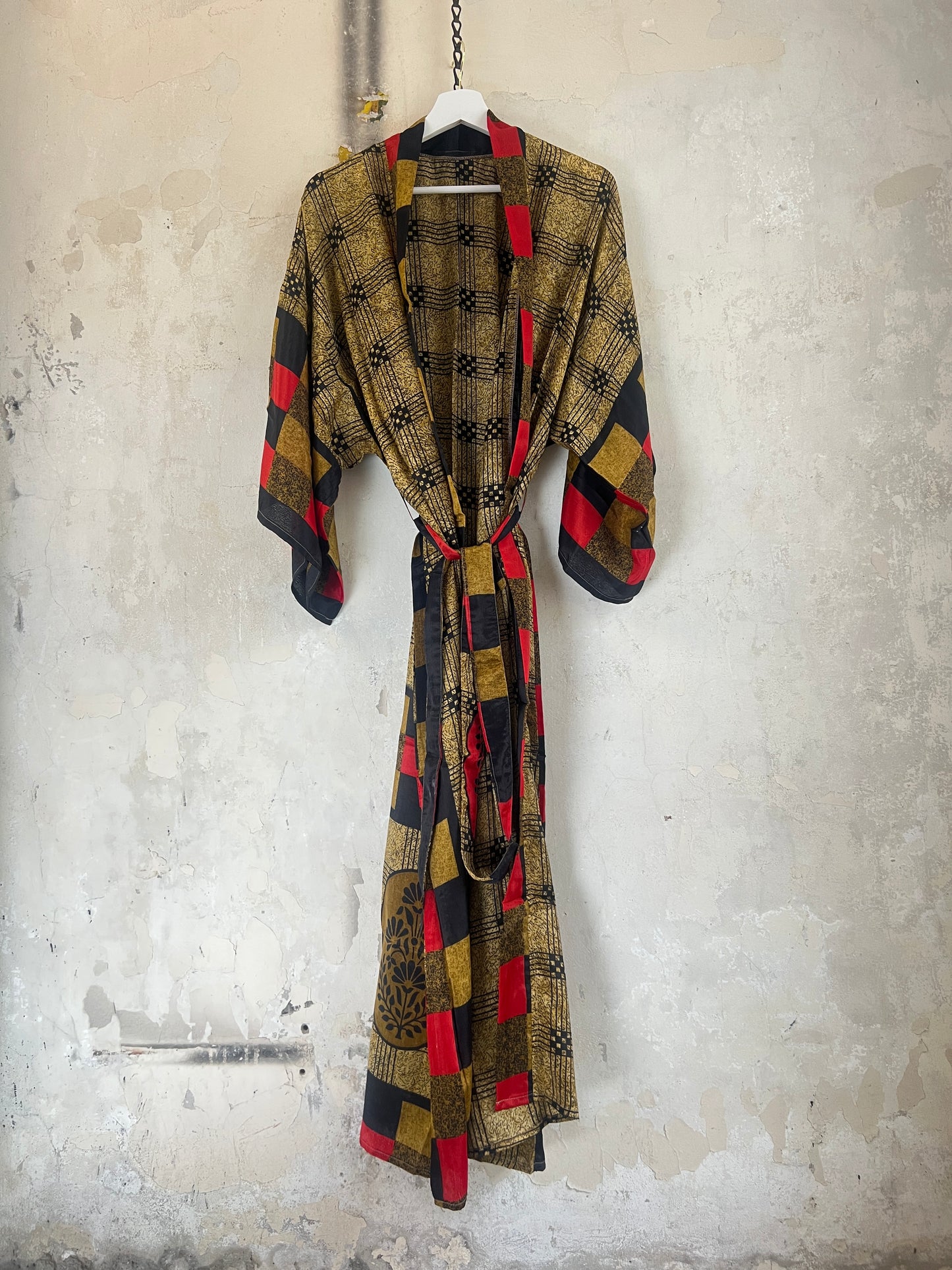 Long Vintage Silk Kimono