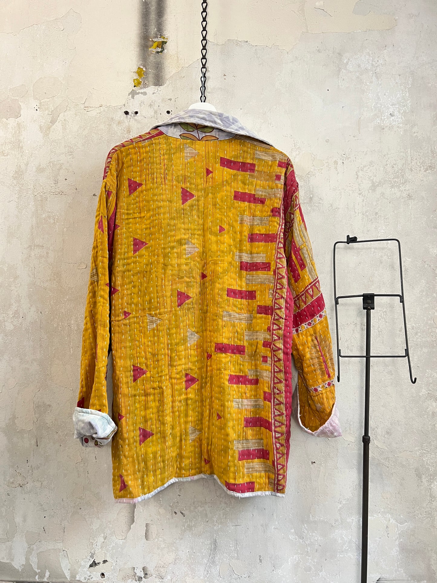Vintage Cotton Kantha Reversible Jacket ~ No 19