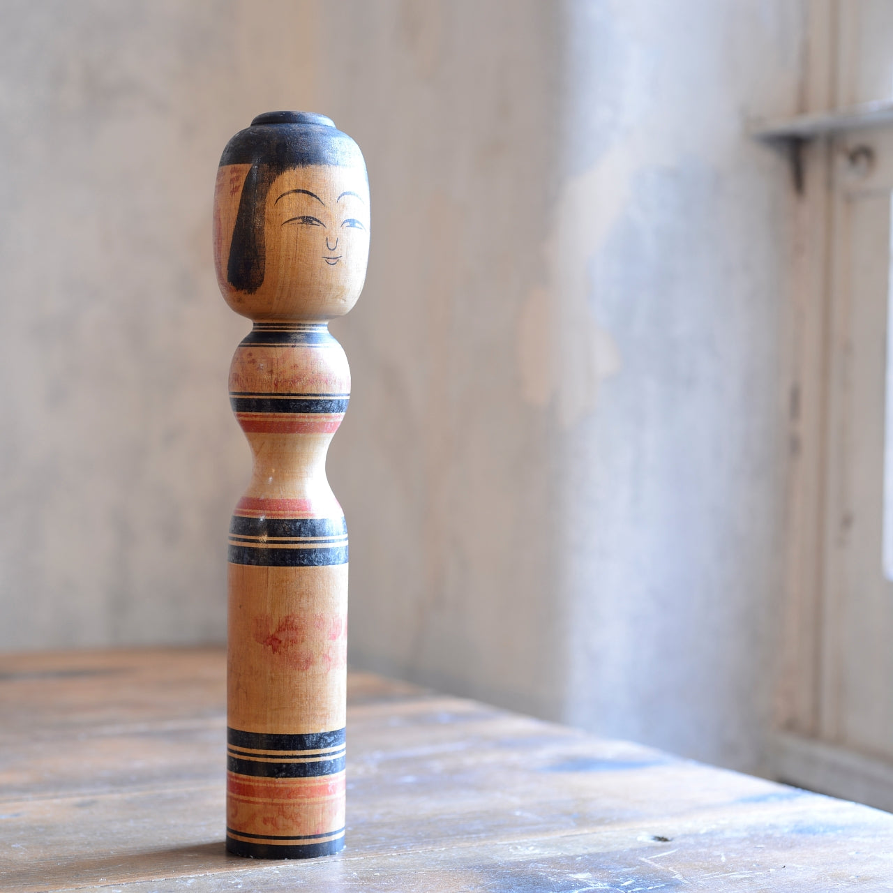 Traditional Japanese Folk Art Kokeshi Doll - 2