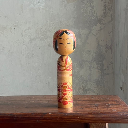 Traditional Japanese Folk Art Kokeshi Doll - Kimono