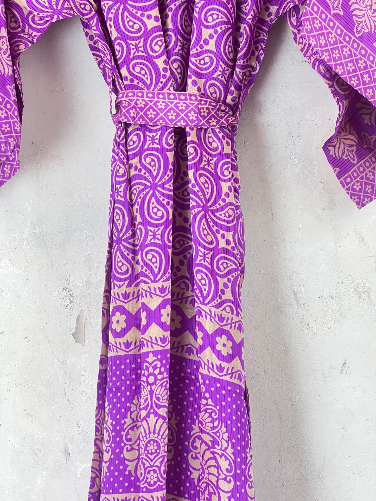Long Vintage Silk Kimono