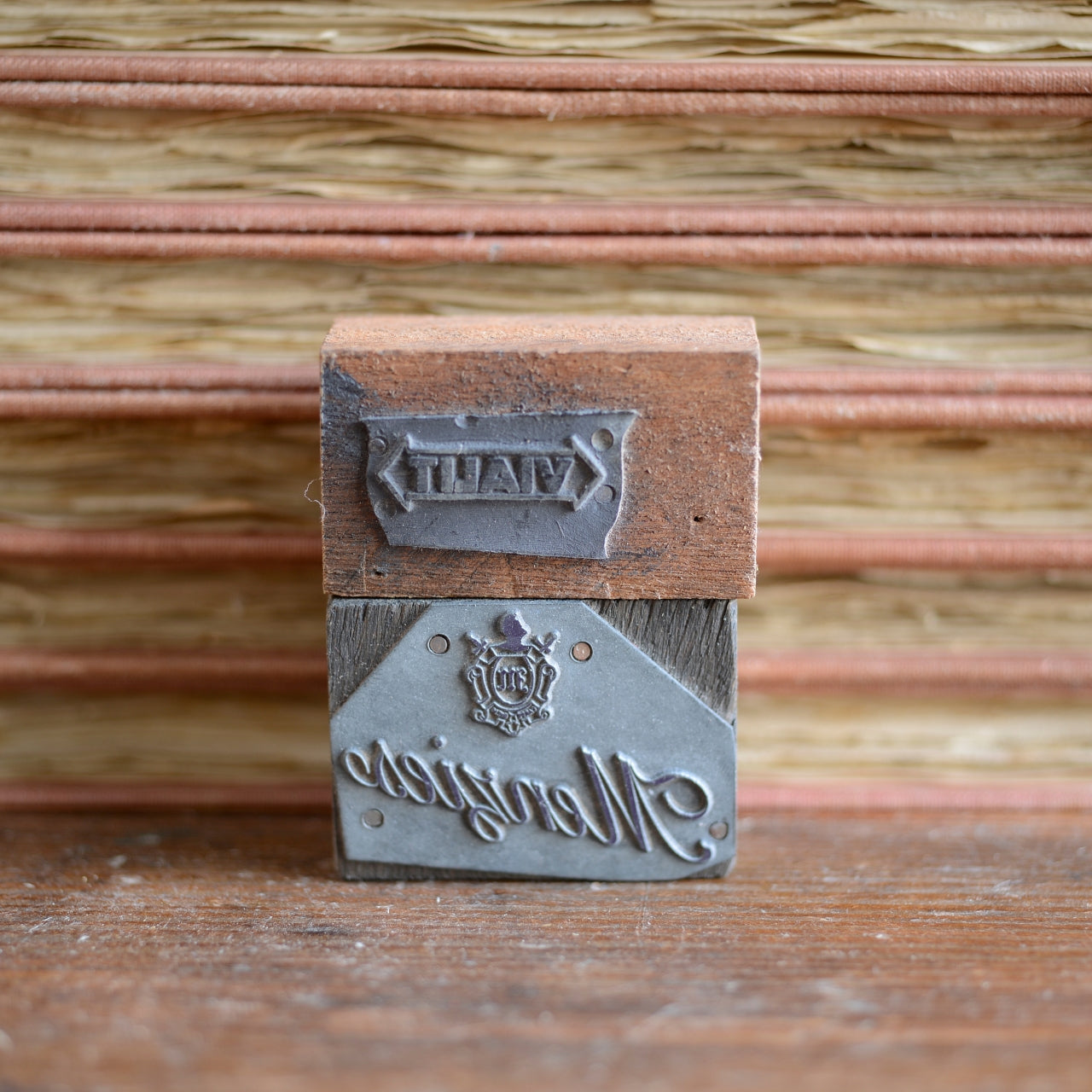 Collection of 50 Typeset Advertising Print Blocks - c1940