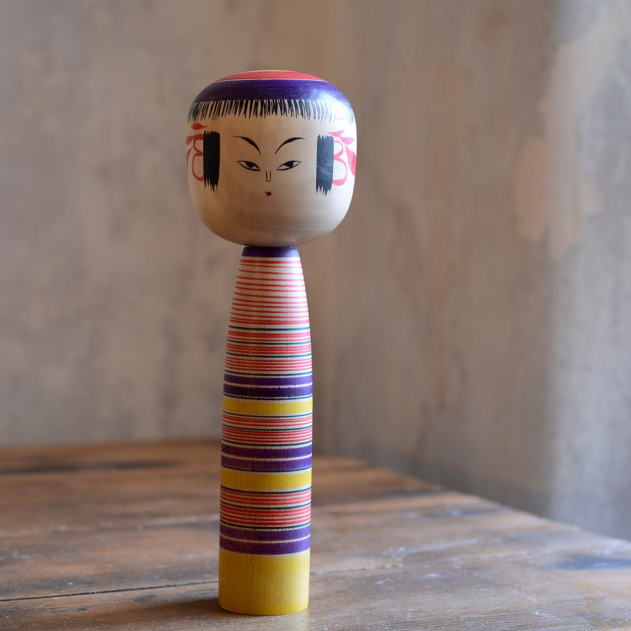 Traditional Japanese Folk Art Kokeshi Doll - 1