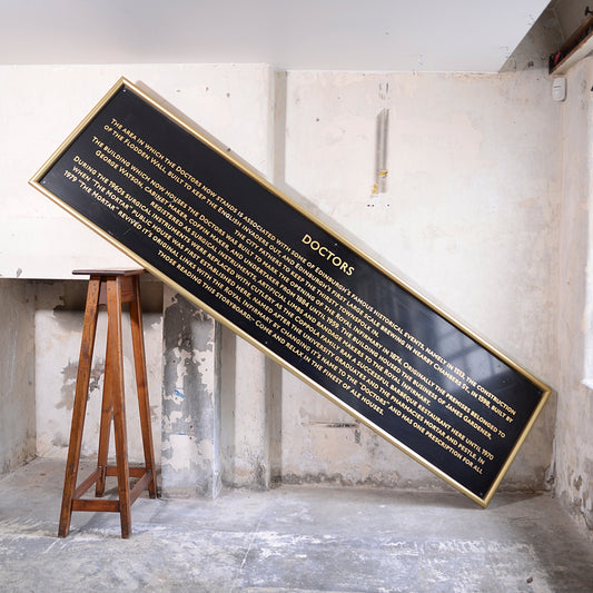 Original Pub Sign | Information Panel - Doctors, Edinburgh