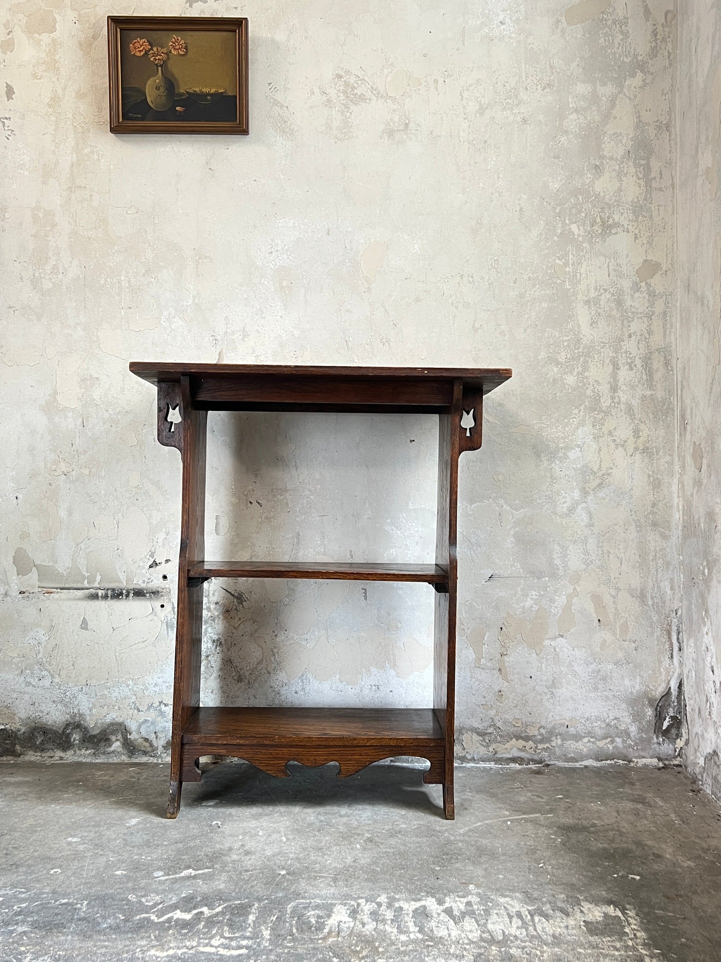Small Oak Arts and Crafts Bookcase