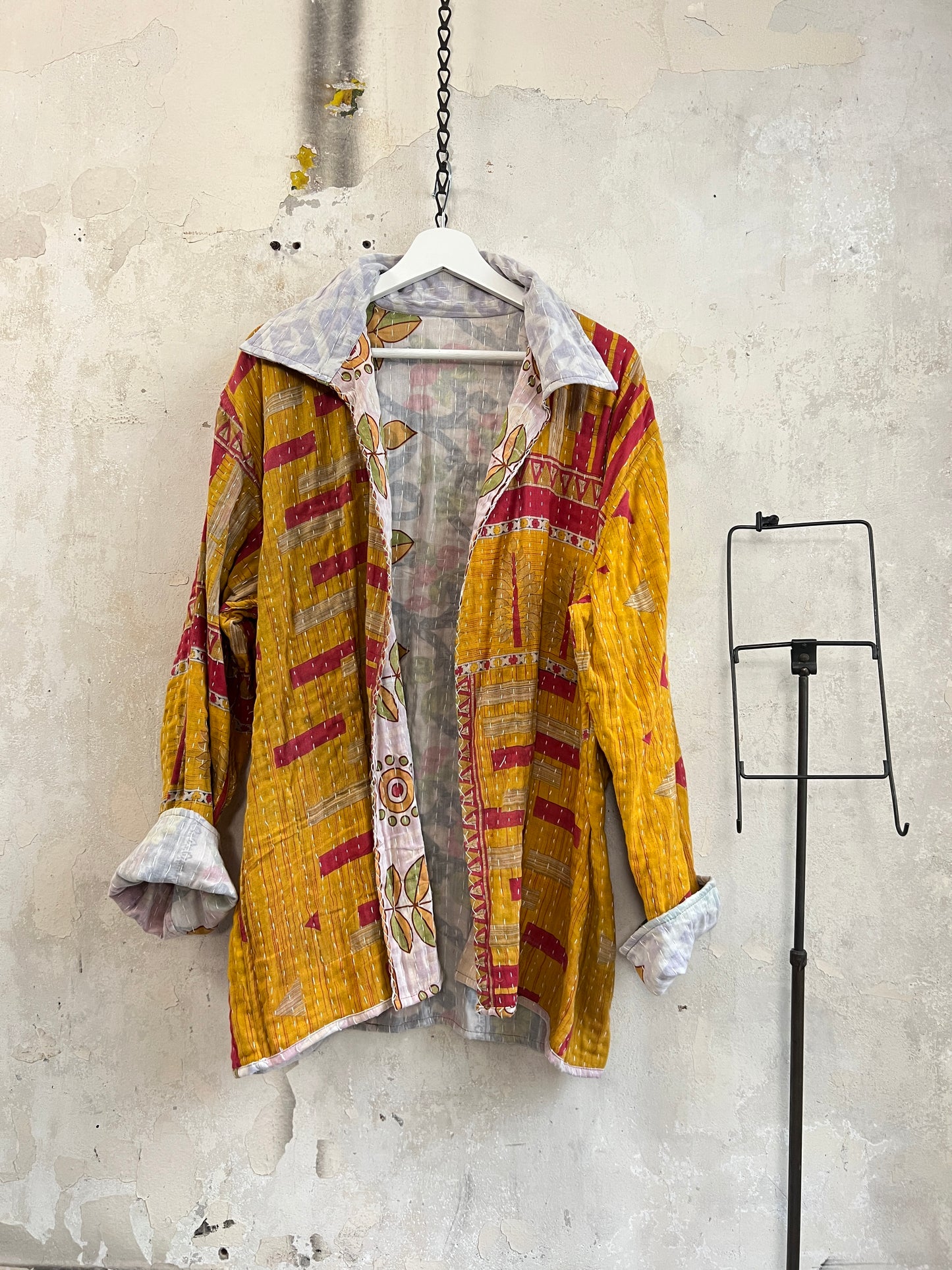 Vintage Cotton Kantha Reversible Jacket ~ No 19