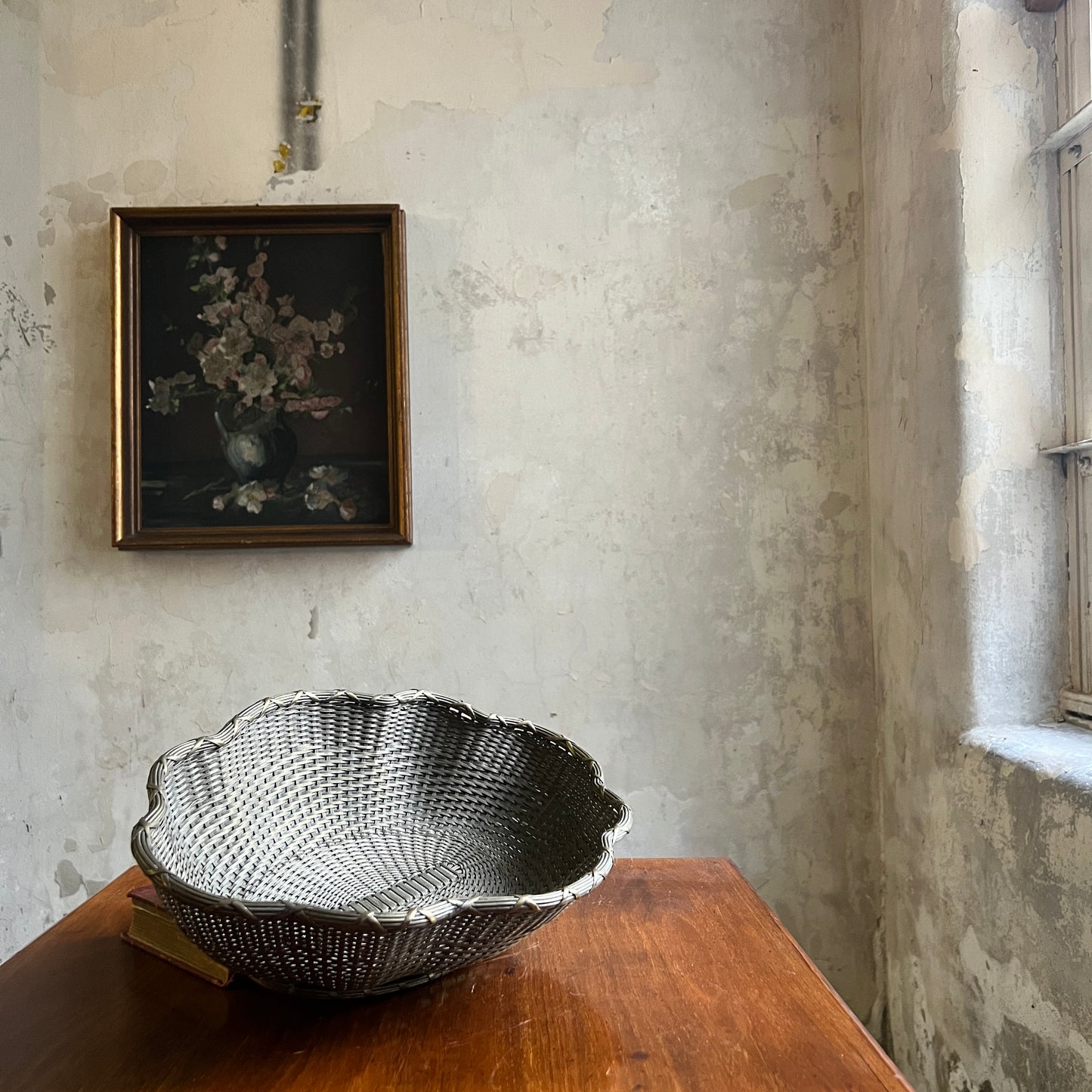 French Silverplate Woven Basket - Superb Quality