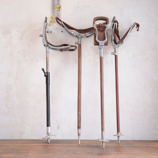 Collection of Four Walking / Shooting Seat Sticks