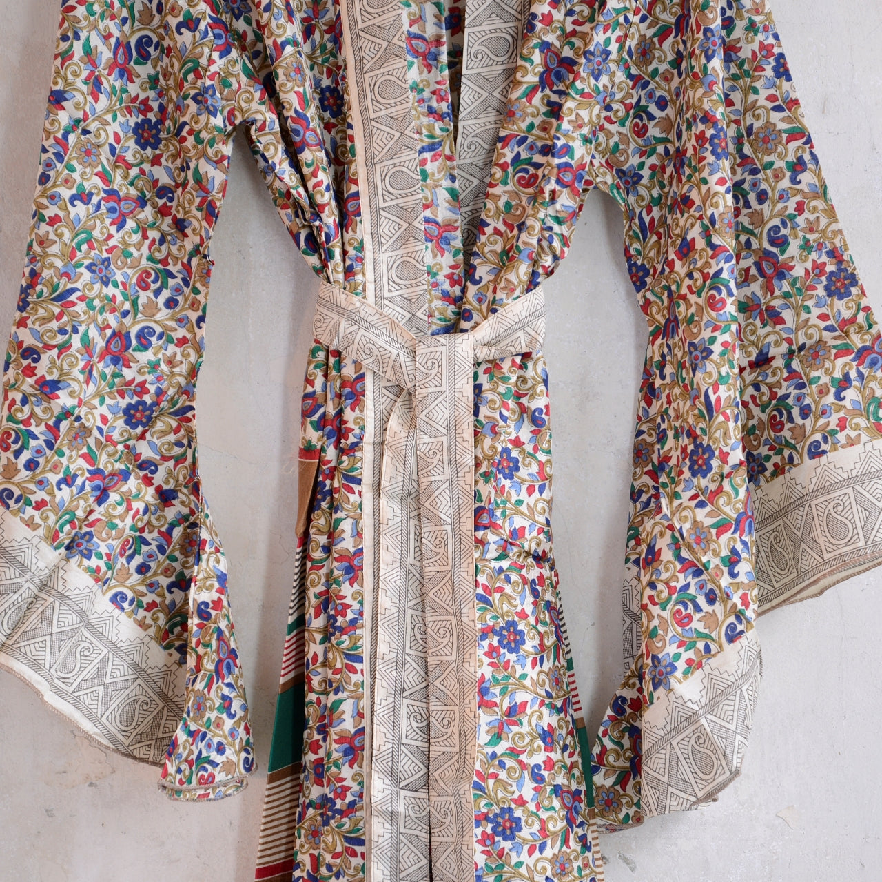 Vintage Silk Batwing Kimono - JJ