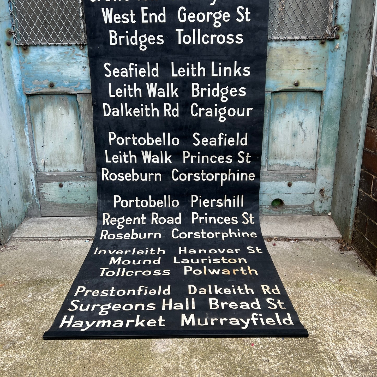 Vintage Edinburgh Bus Blind