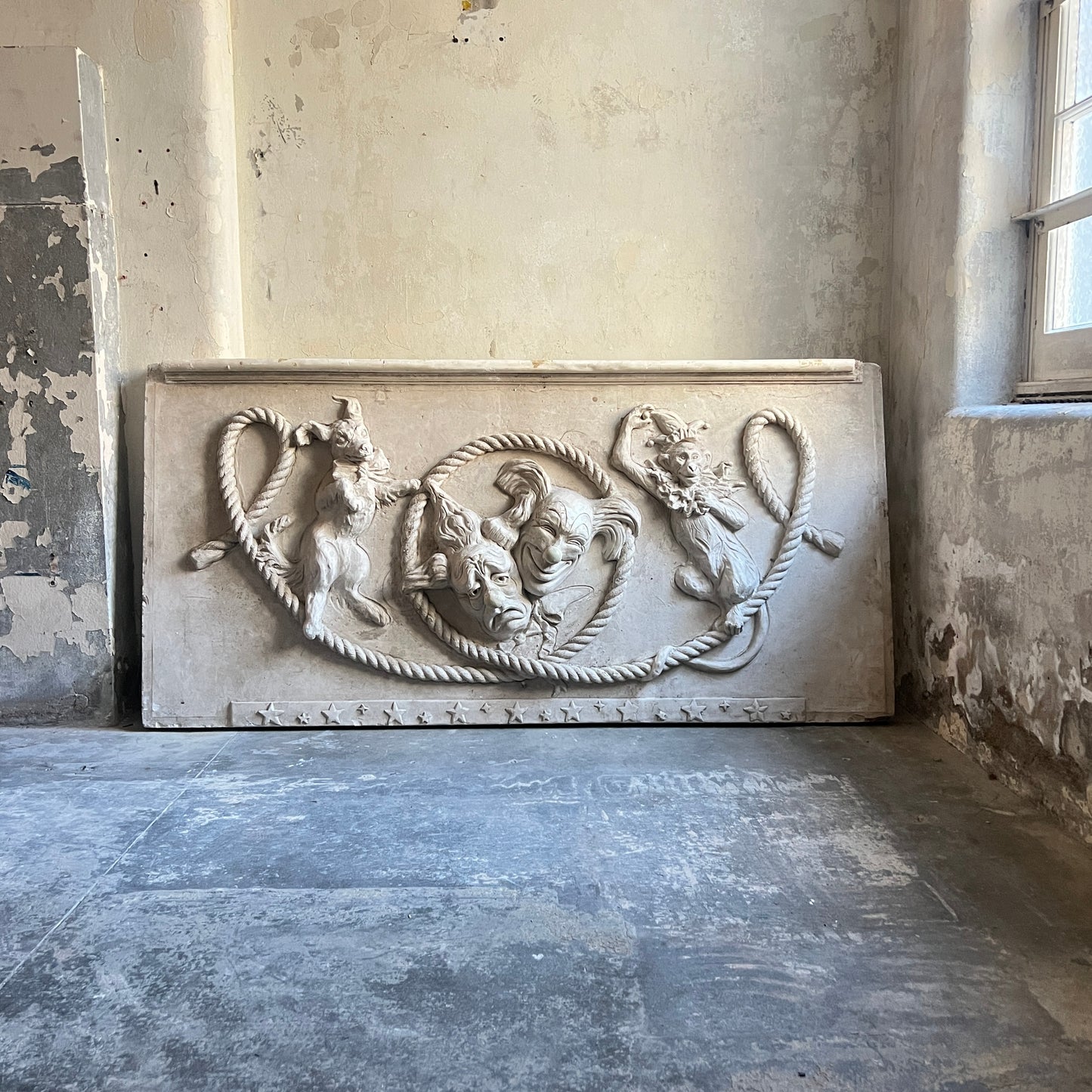 Large Plaster “Comedy & Tragedy” Theatre Panels