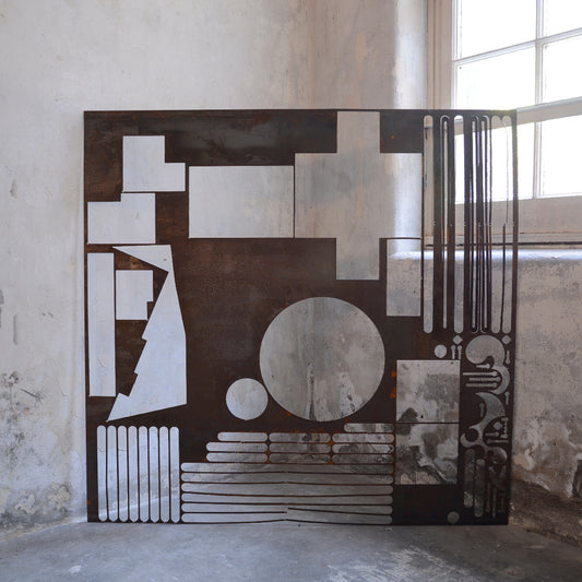 Steel Art Piece - Lines